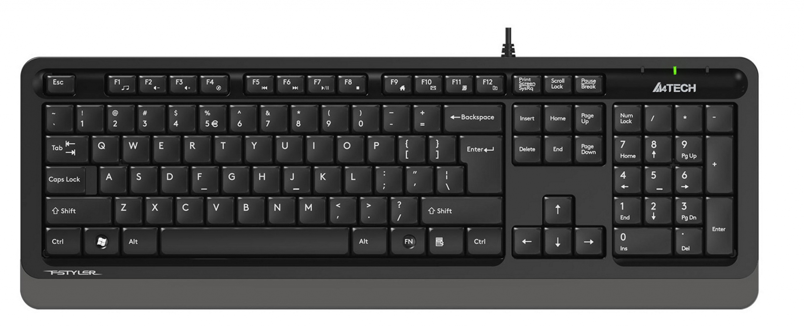 

Klawiatura membranowa A4tech Fstyler FK10 Grey