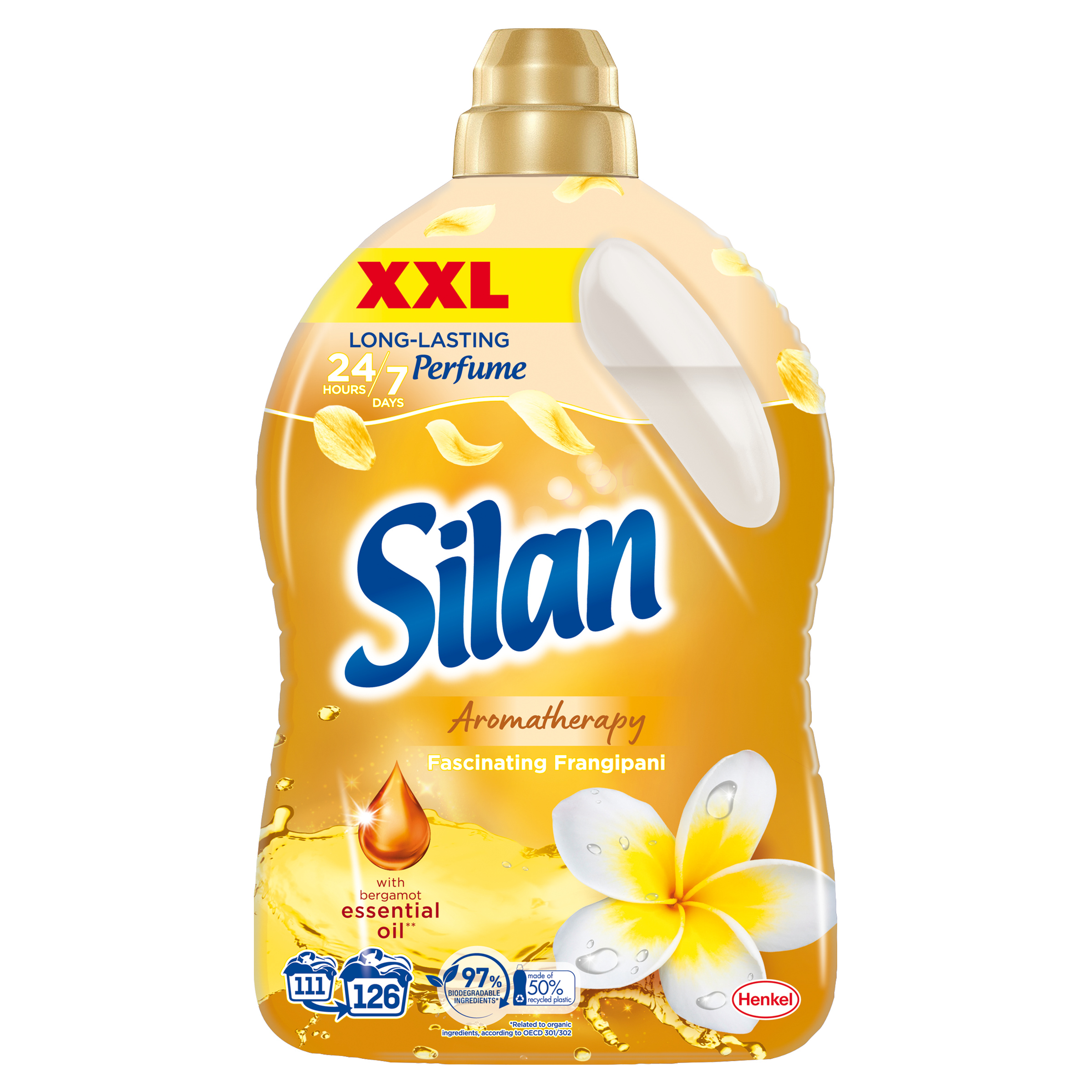Tekutá aviváž Silan 2,772 l (126 praní) Fascinující Frangipani