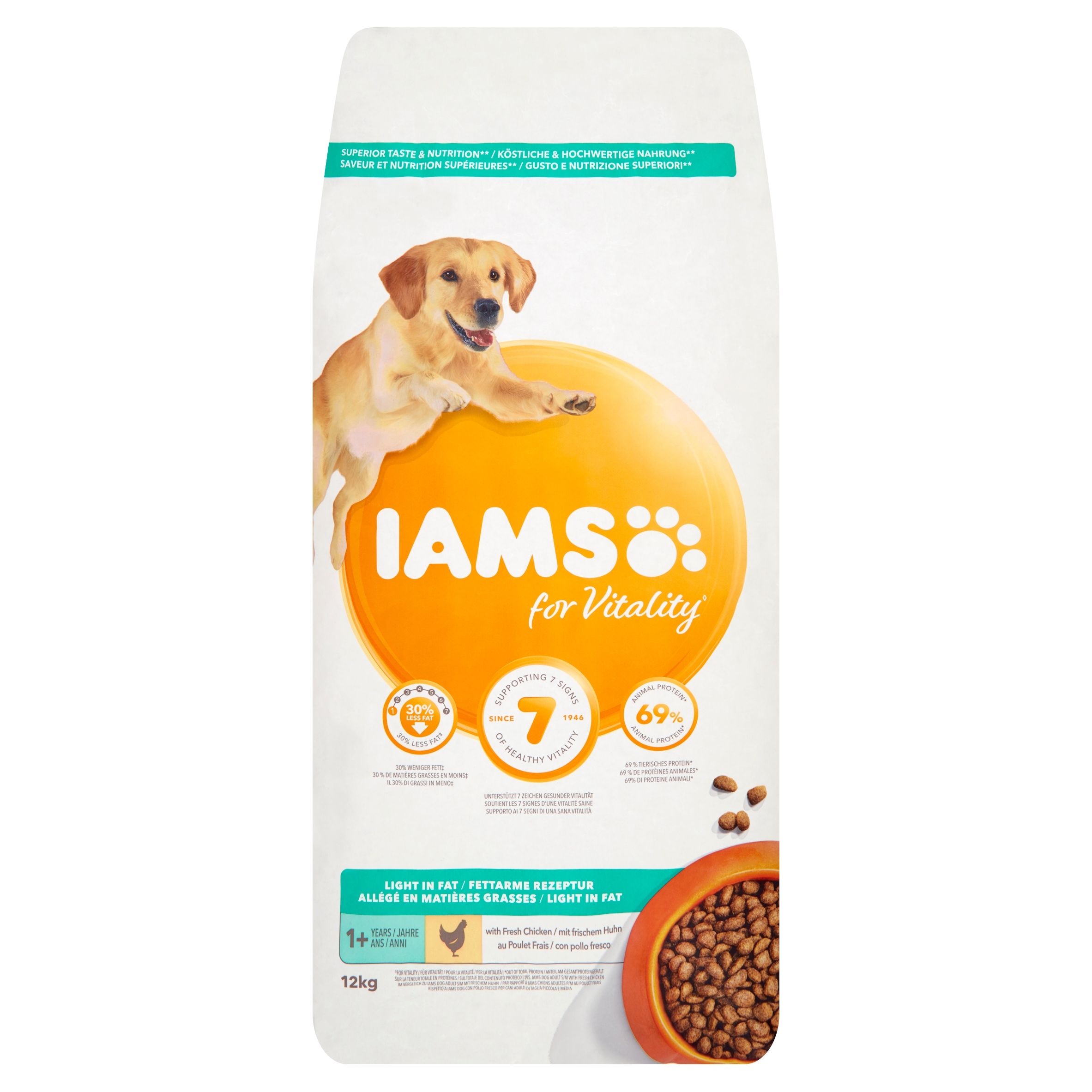 Levně Iams Krmivo pro dospělé psy s nadváhou Weight Control 12 kg