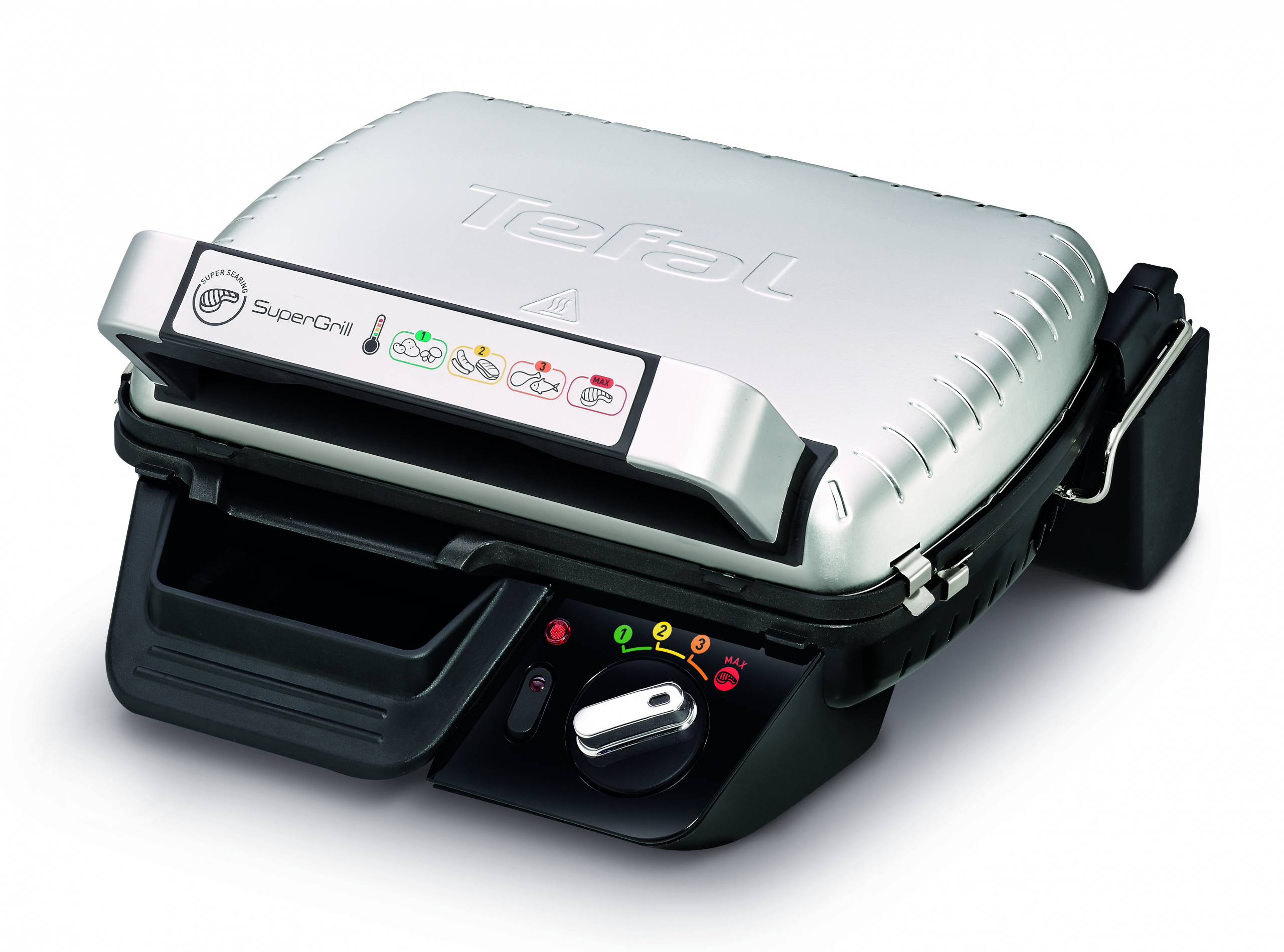 Kontaktný elektrický gril Tefal GC450B strieborný/sivý 2000 W