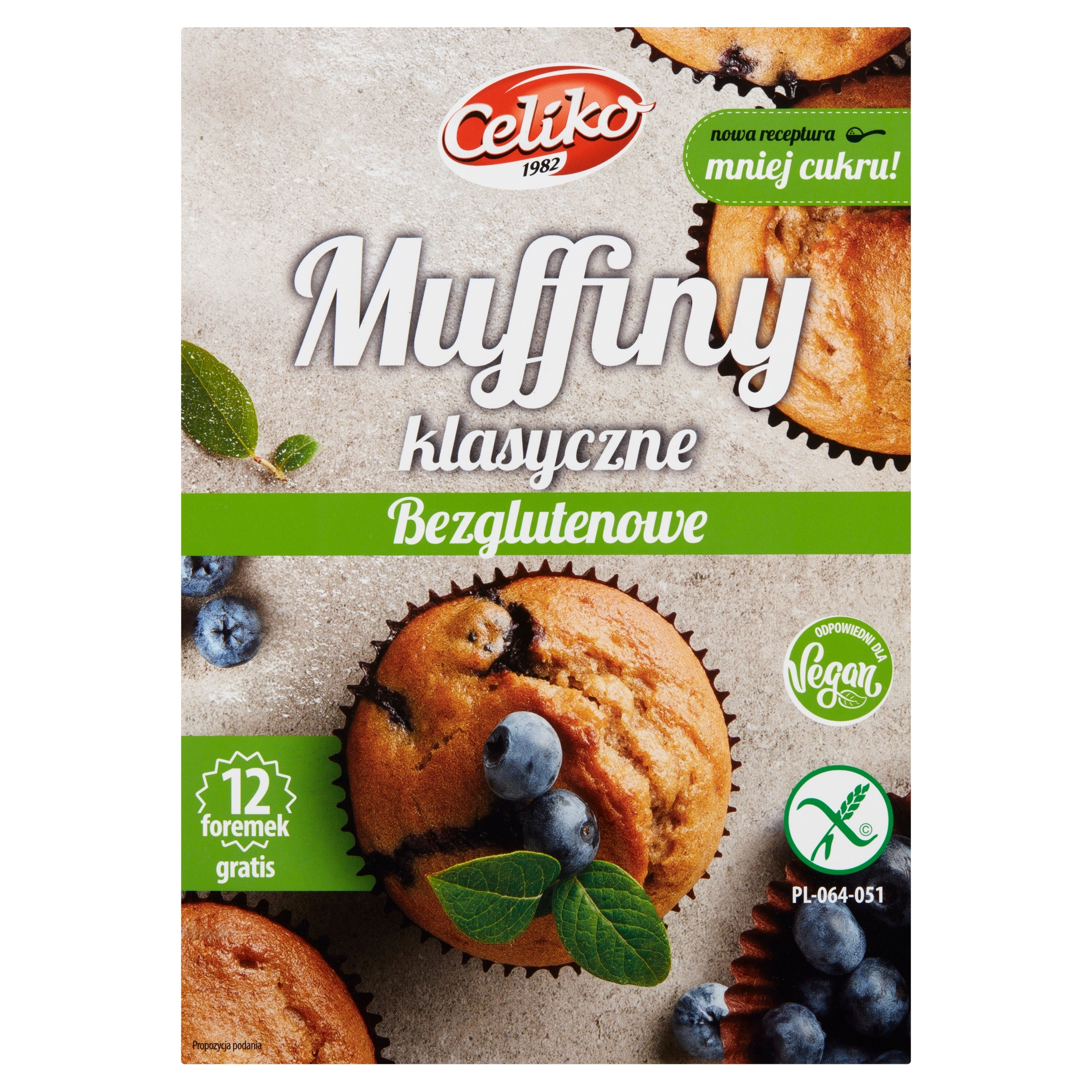 Levně 10 x Klasické bezlepkové muffiny Celiko 0,28 kg