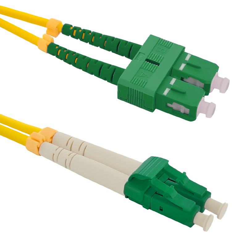 Patchcord Światłowodowy Qoltec 54035 Sc/apc-lc/apc Sm 9/125 G652D 1m