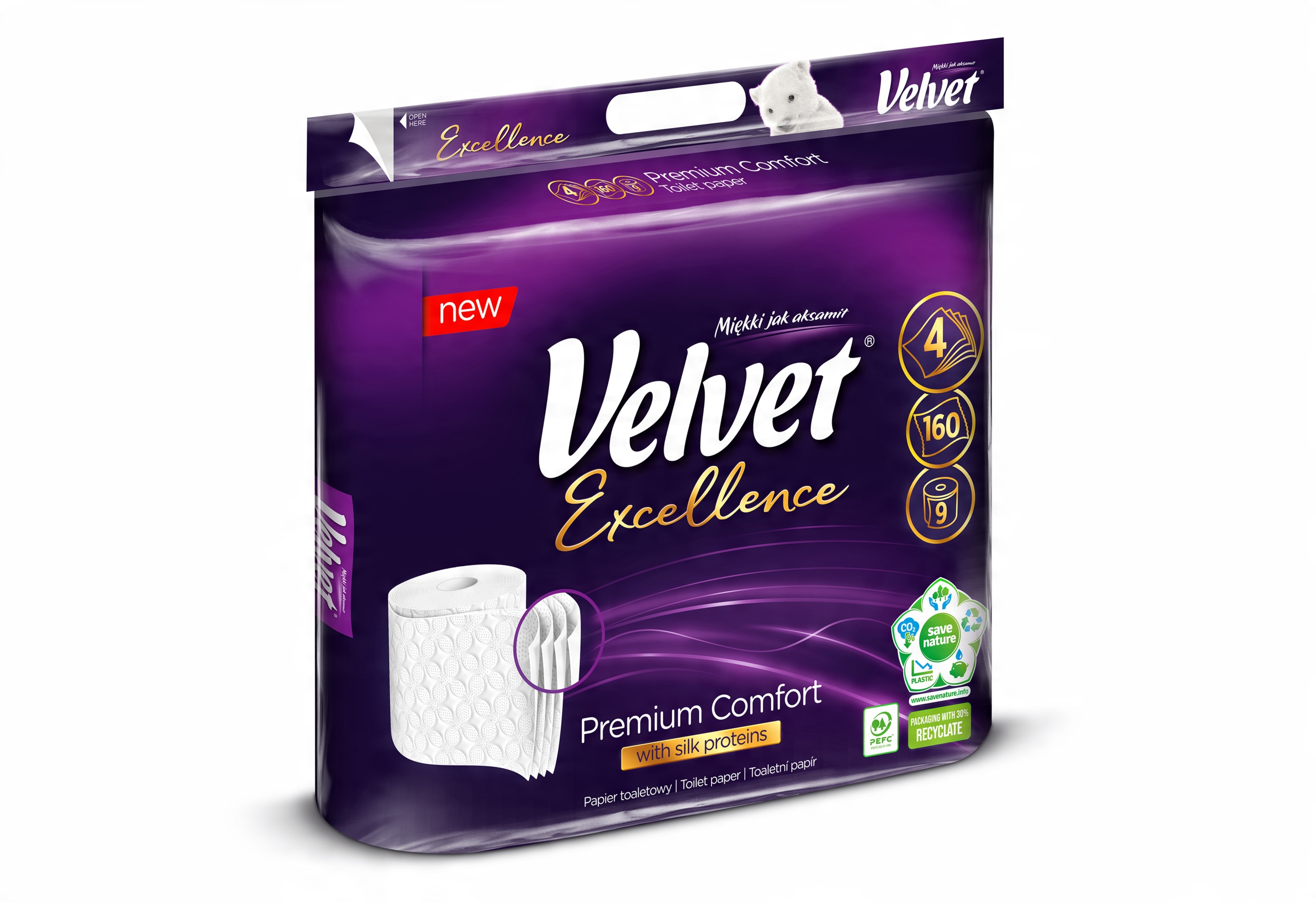 

Velvet Papier Toaletowy Excellence Premium 9 Rolek