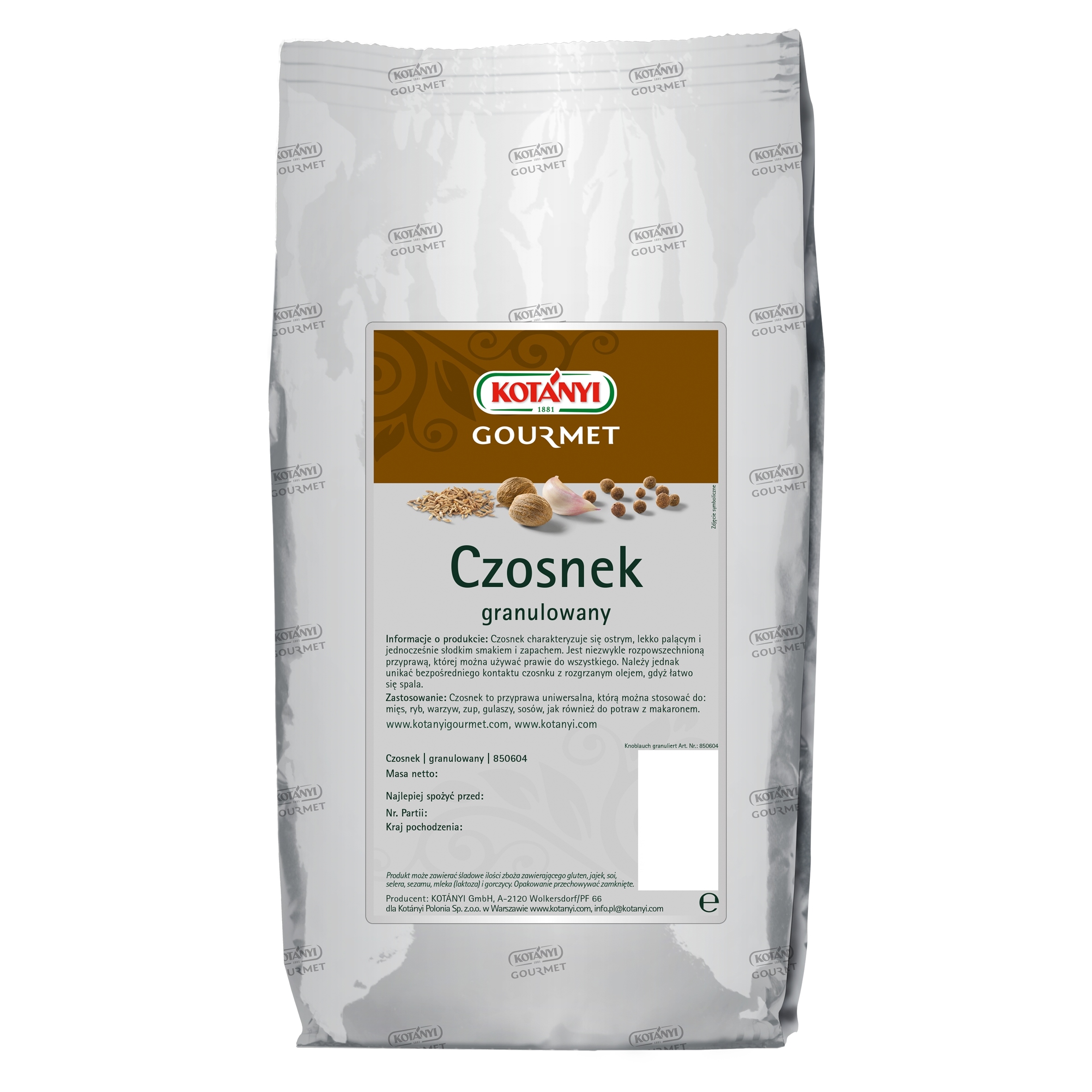Levně Česnek granule Kotanyi 1kg