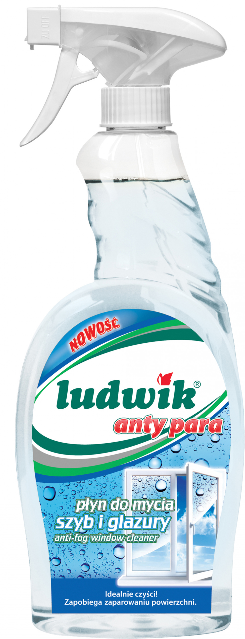 

Płyn do mycia szyb i glazury Ludwik 750ml antypara