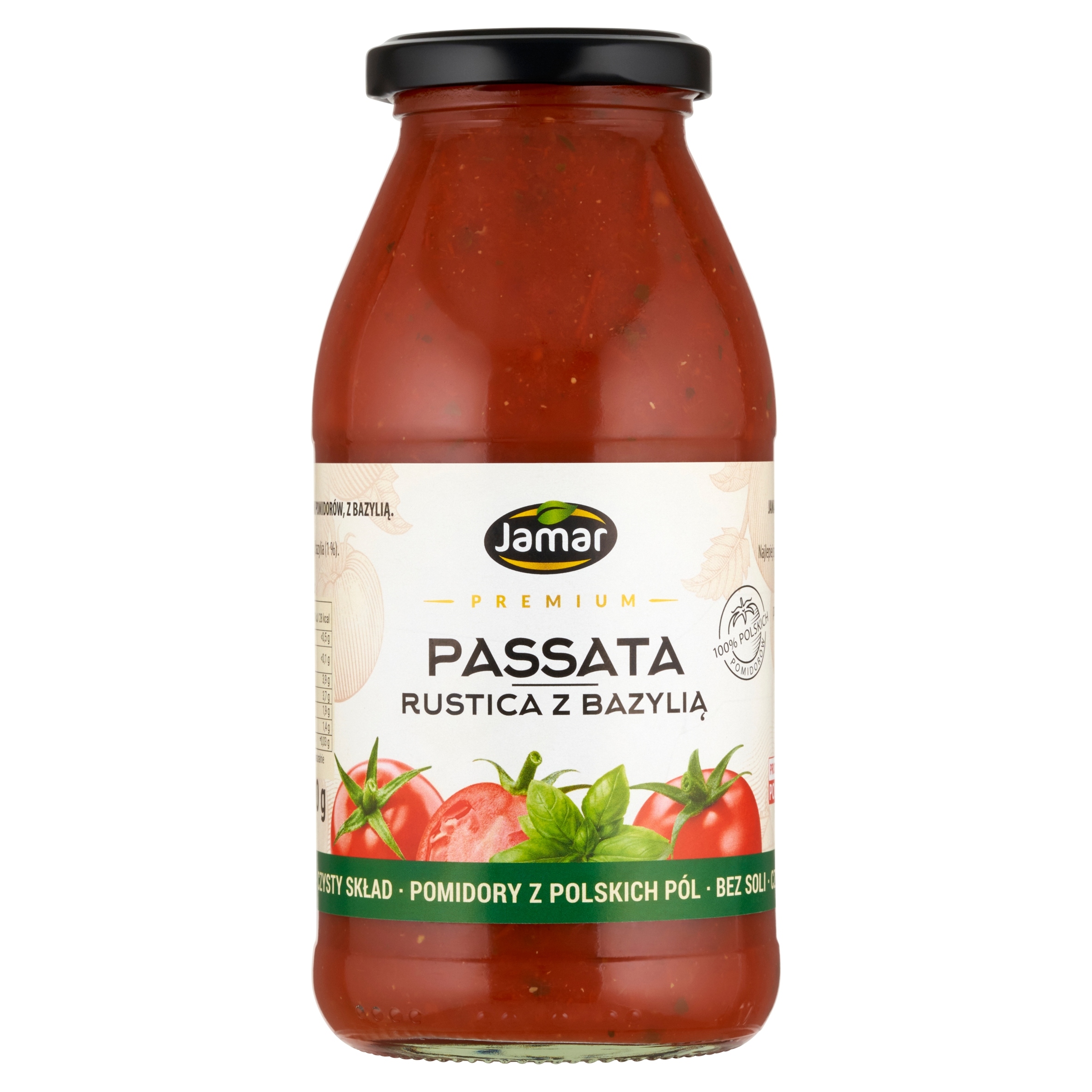 Levně Jamar Premium Passata rustica s bazalkou 490 g