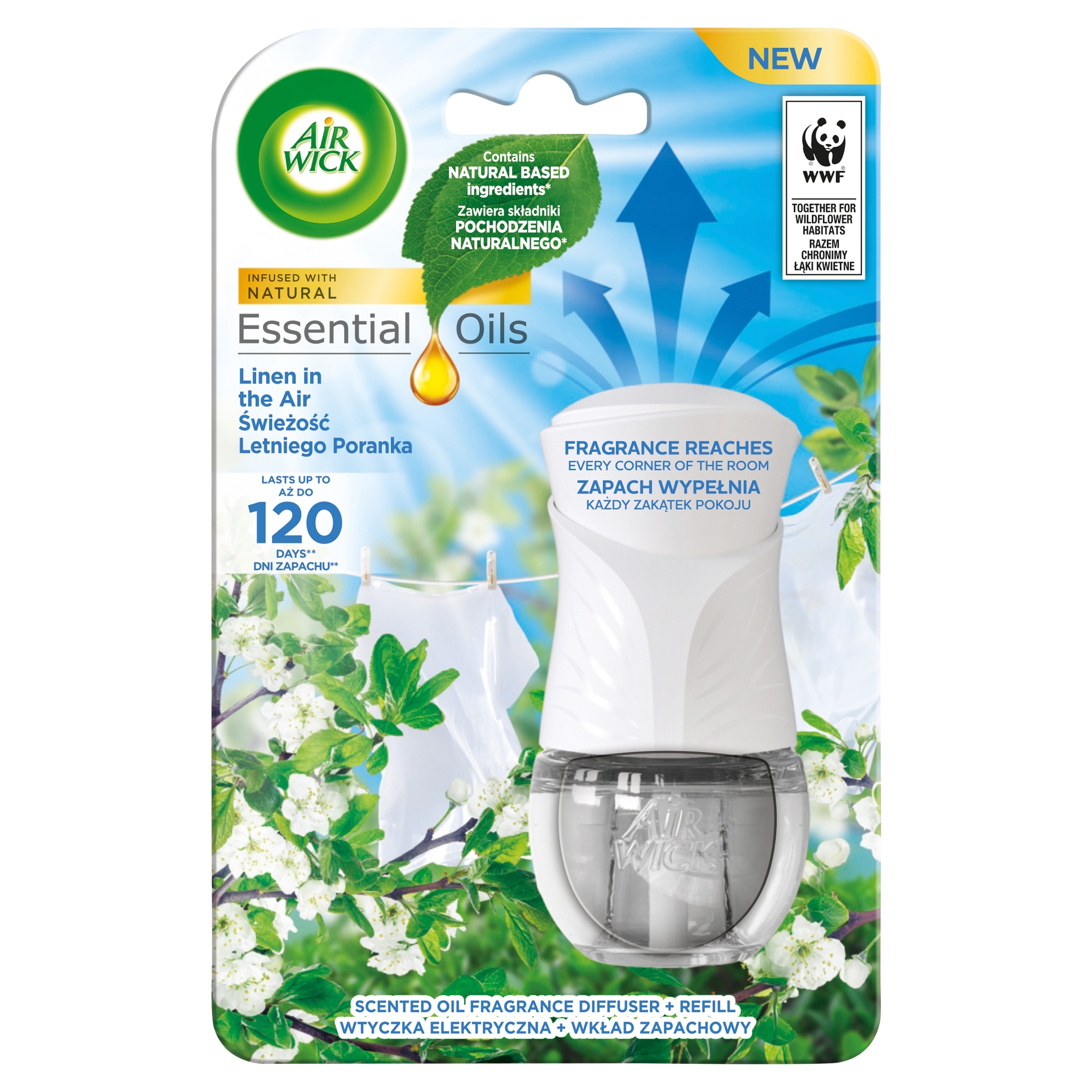 Air Wick Elektryczny odświeżacz Świeżość Letniego Poranka komplet 19ml