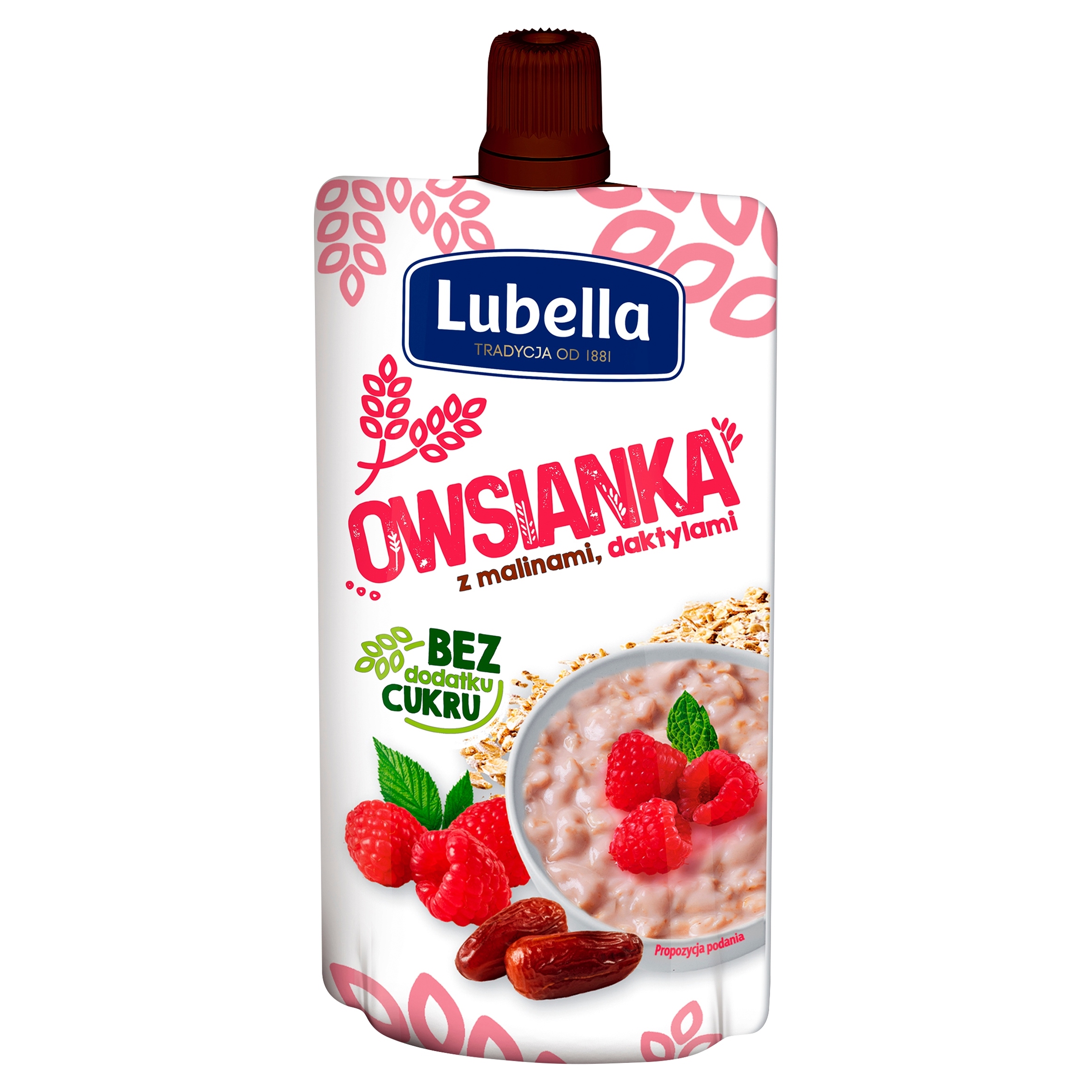 Levně 13 x Lubella Ovesná Kaše s malinami a datlemi 100 g