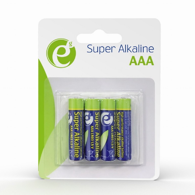 Gembird Baterie alkaliczne Aaa 4 szt. 1.5V 1300 mAh