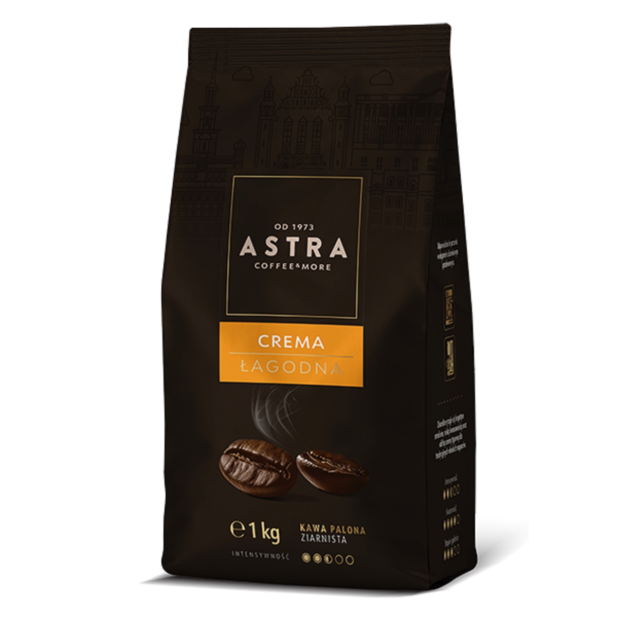 Levně Astra Coffee Káva zrna s jemnou pěnou 1000 g 1 kg
