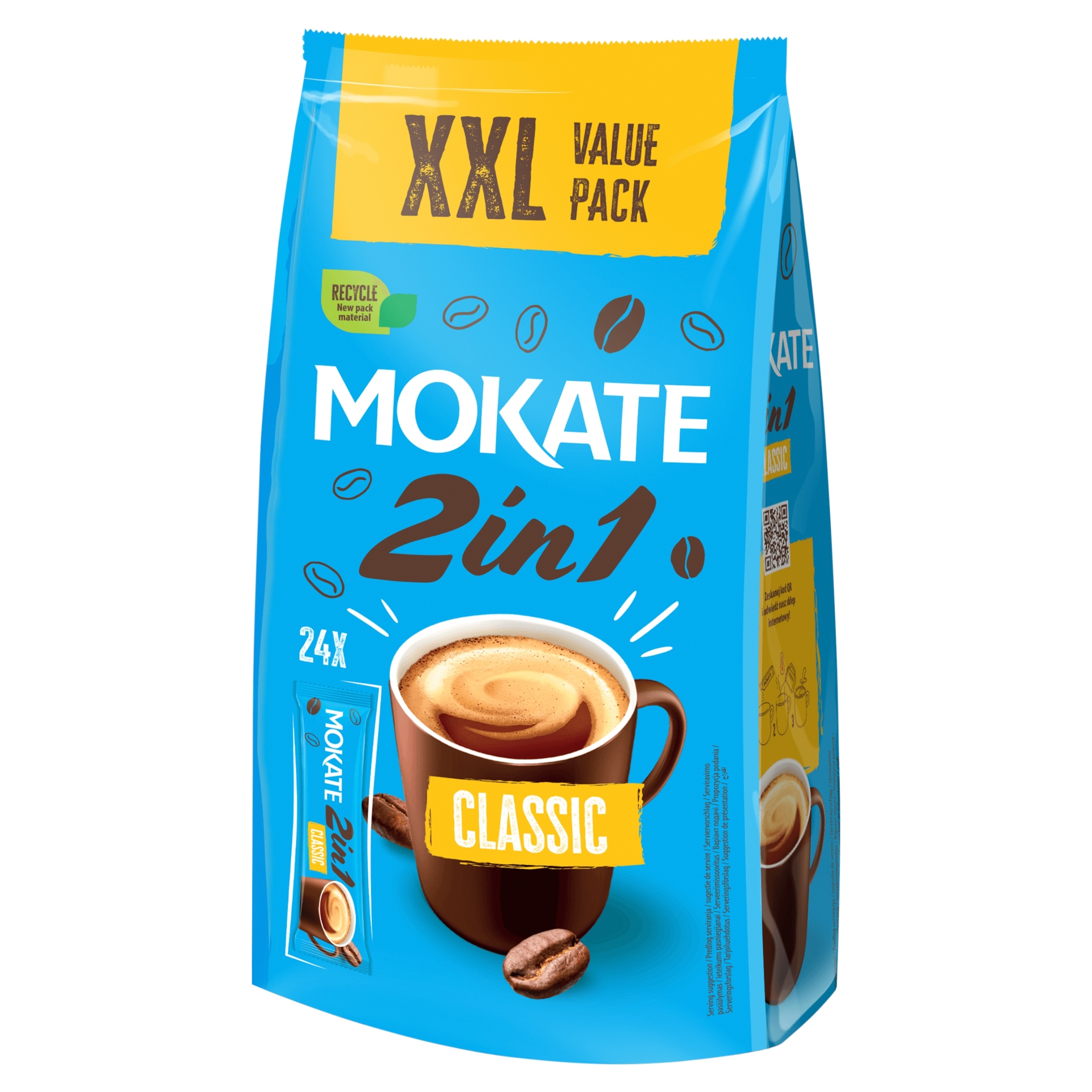 Levně Mokate 2v1 Instantní káva XXL 336g (24x14 g)