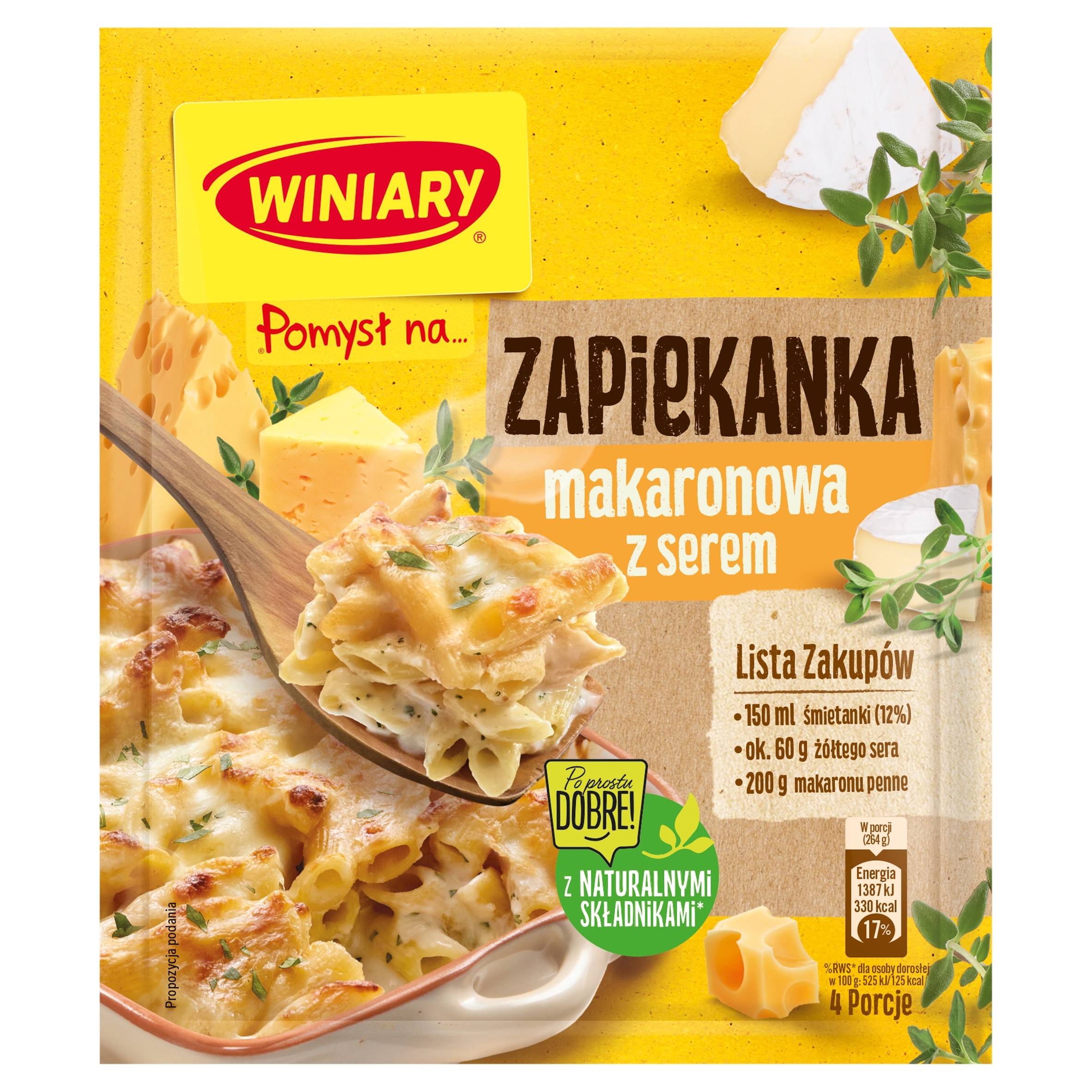 Levně 13 x Winiary Nápad na sýrový zapékač 47 g