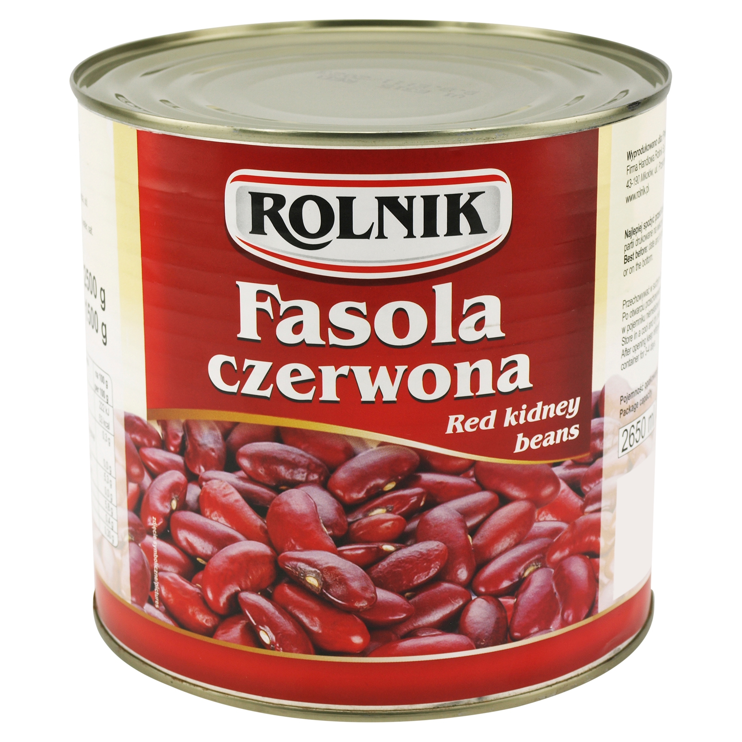 Levně Červené fazole konzervovaná Rolnik 2650 ml