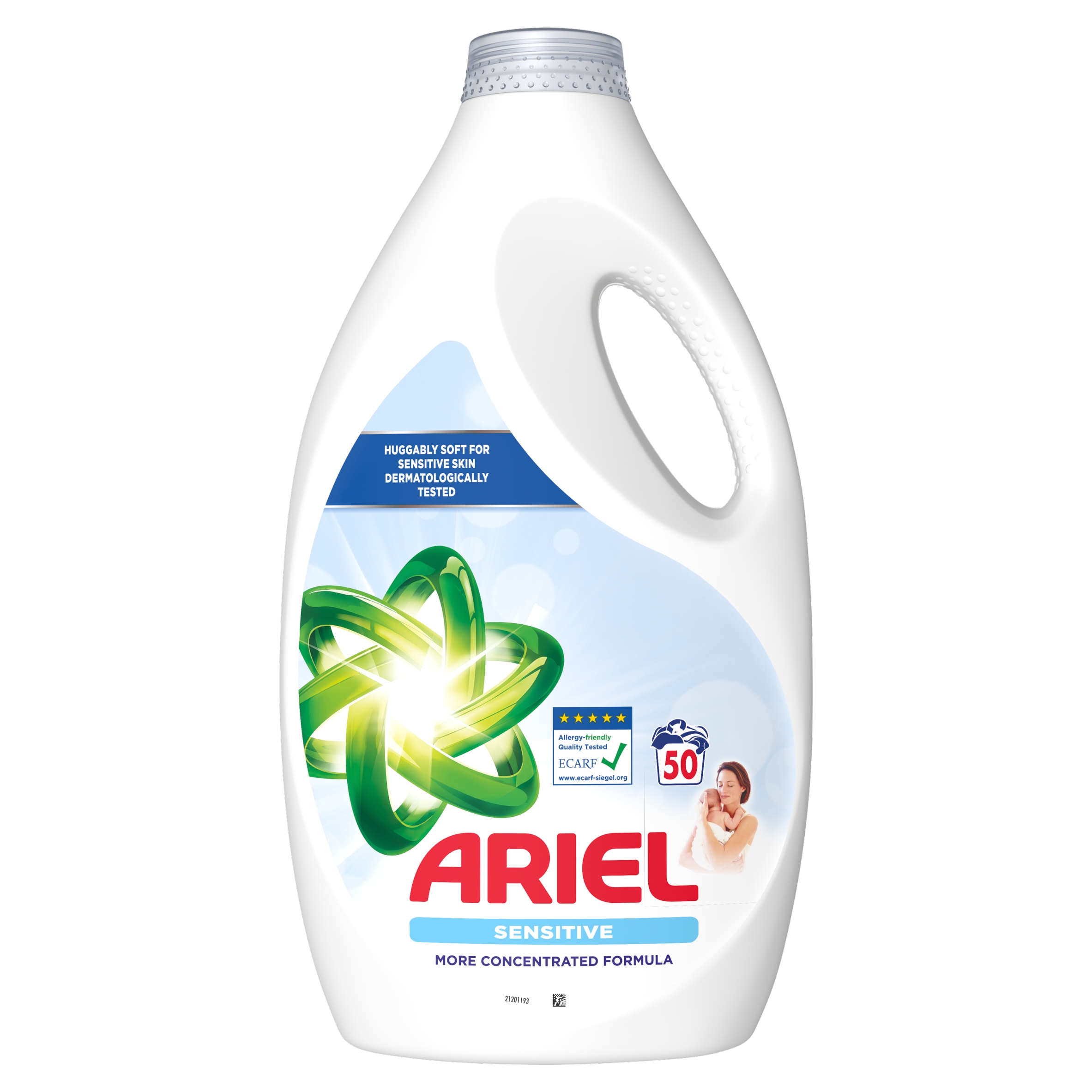 Levně Ariel Tekutý prací prostředek, 50 praní, Sensitive