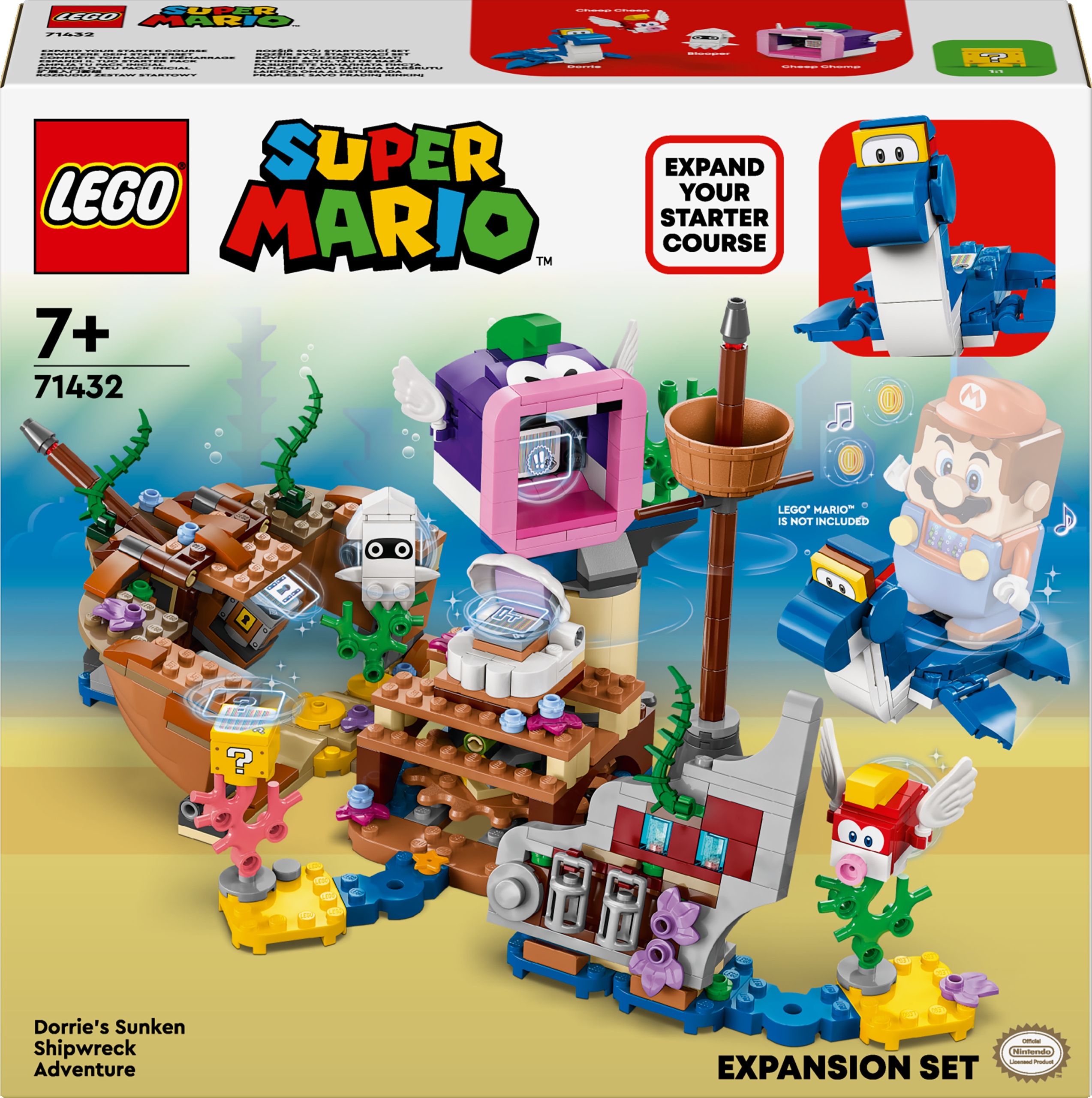 Lego Mario 71432 Dobrodružství Dorriho ve vraku – rozšiřující sada