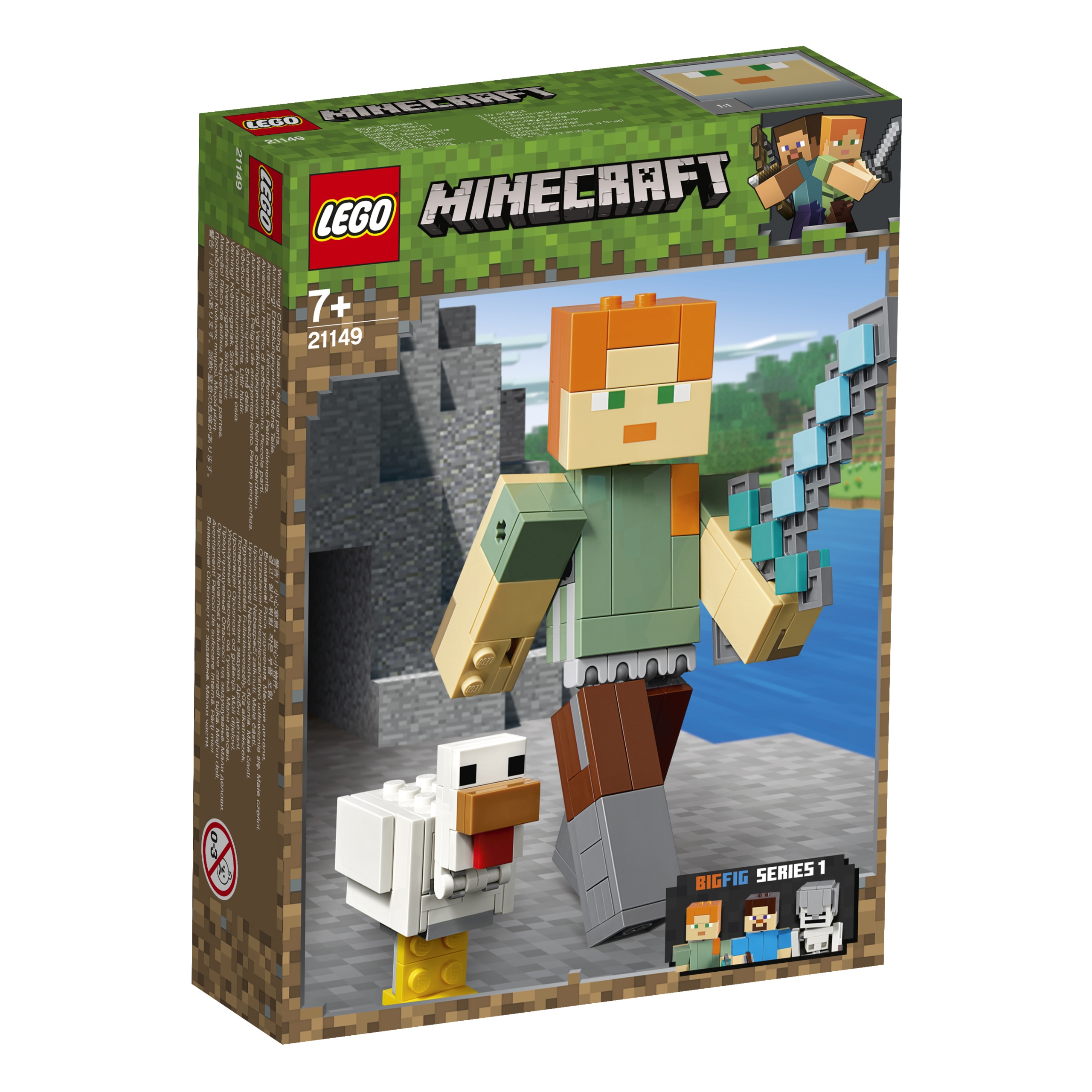 Lego Minecraft 21149 BigFig Alex z kurczakiem