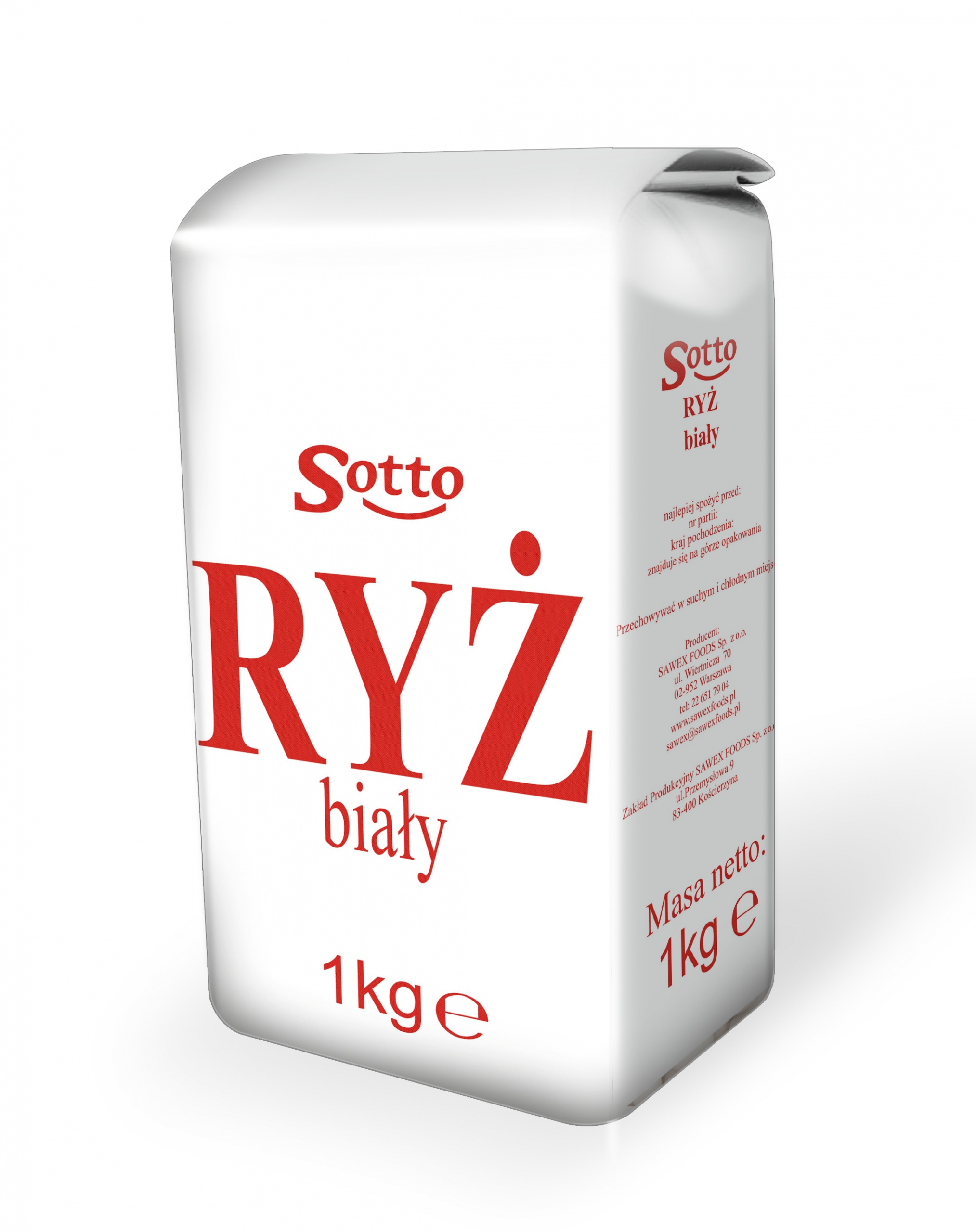 Bílá dlouhozrnná rýže Sotto 1 kg