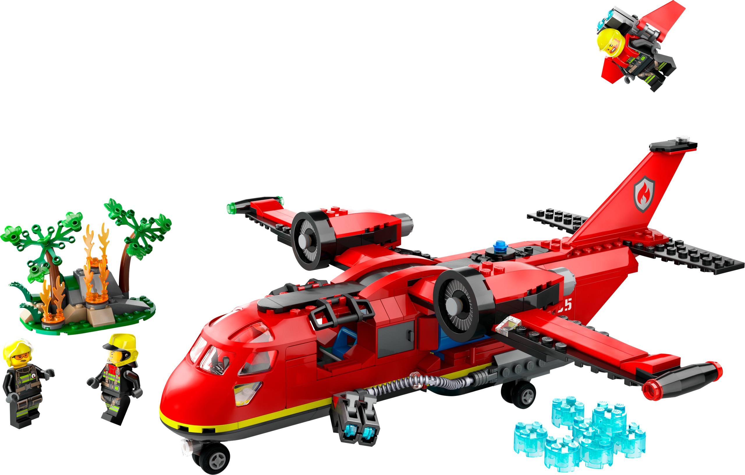 KLOCKI LEGO CITY STRAŻACKI SAMOLOT RATUNKOWY PREZENT DLA 6,7,8 LATKA Liczba elementów 478 szt.