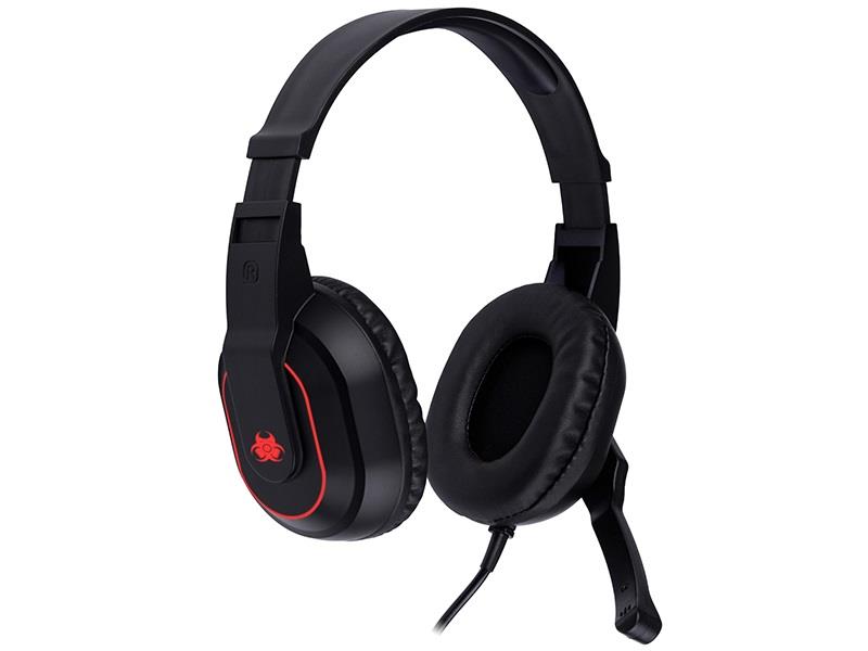 Słuchawki gamingowe Gamezone Radian RGB Flow Czarne 2 x minijack 1 x USB Model TRASLU46467