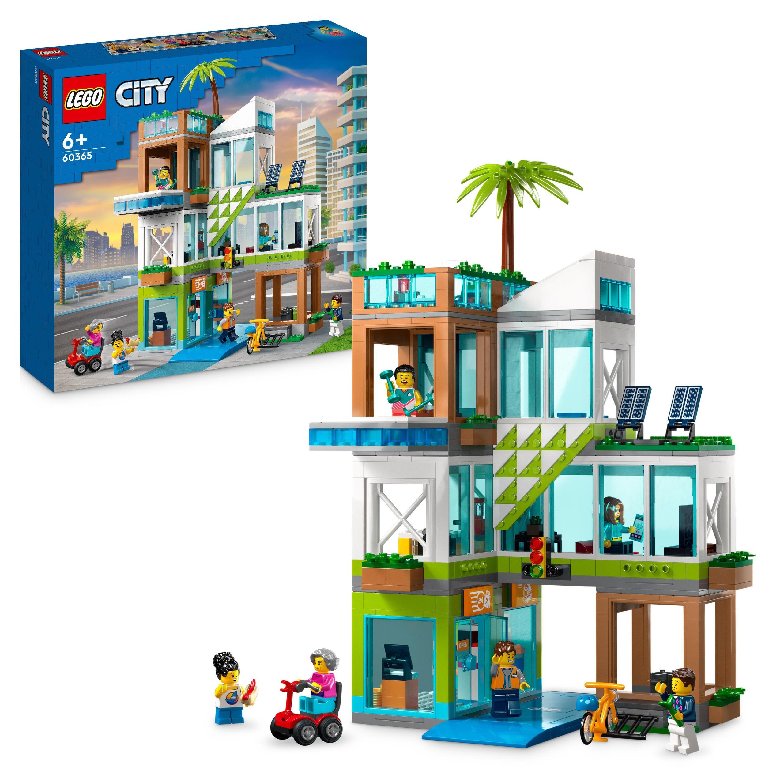Lego 60365 City Apartmánový dům je ideální dárek pro dítě stavebnice