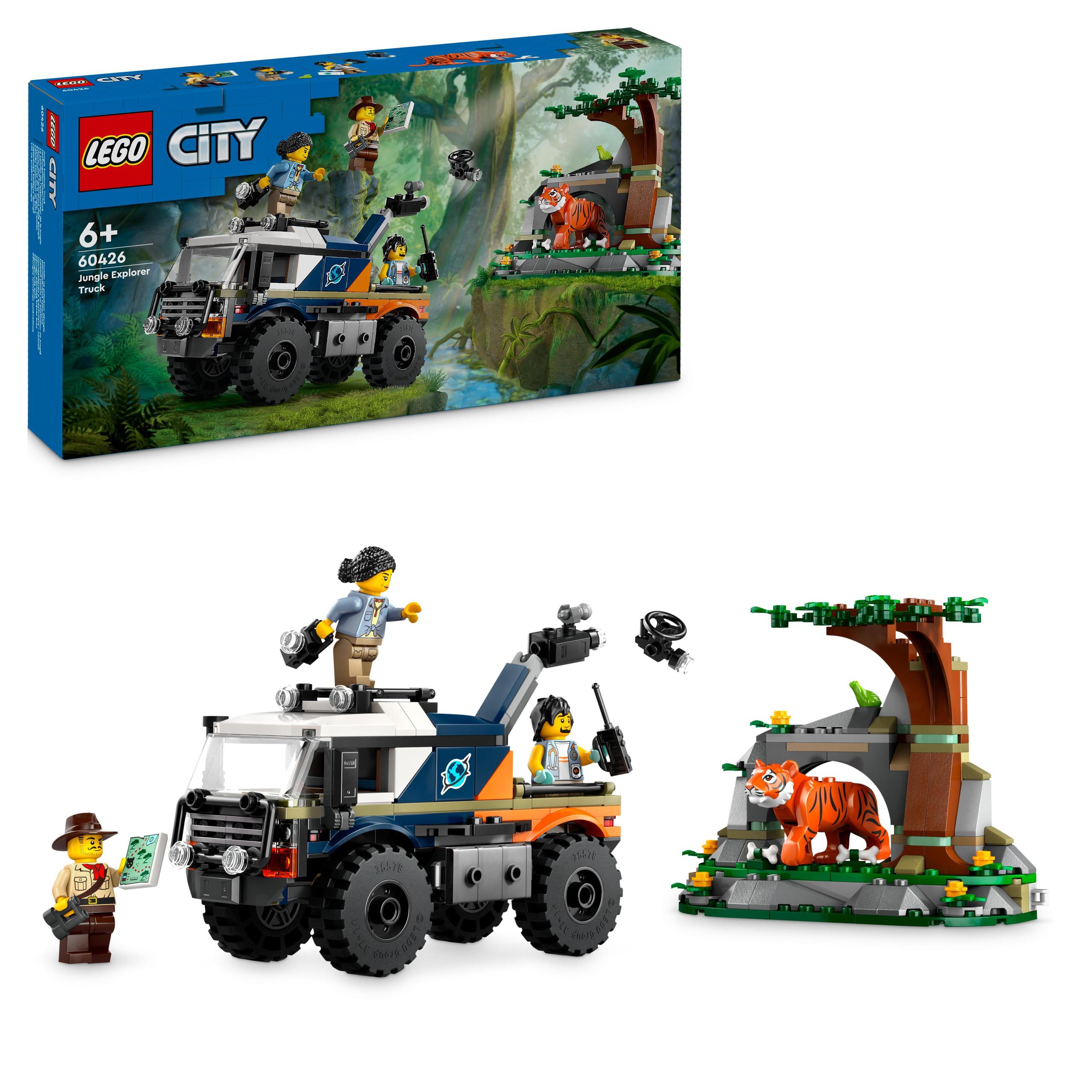 Lego City 60426 Terénní průzkumník džungle Tygr Minifigurky +6 Ce