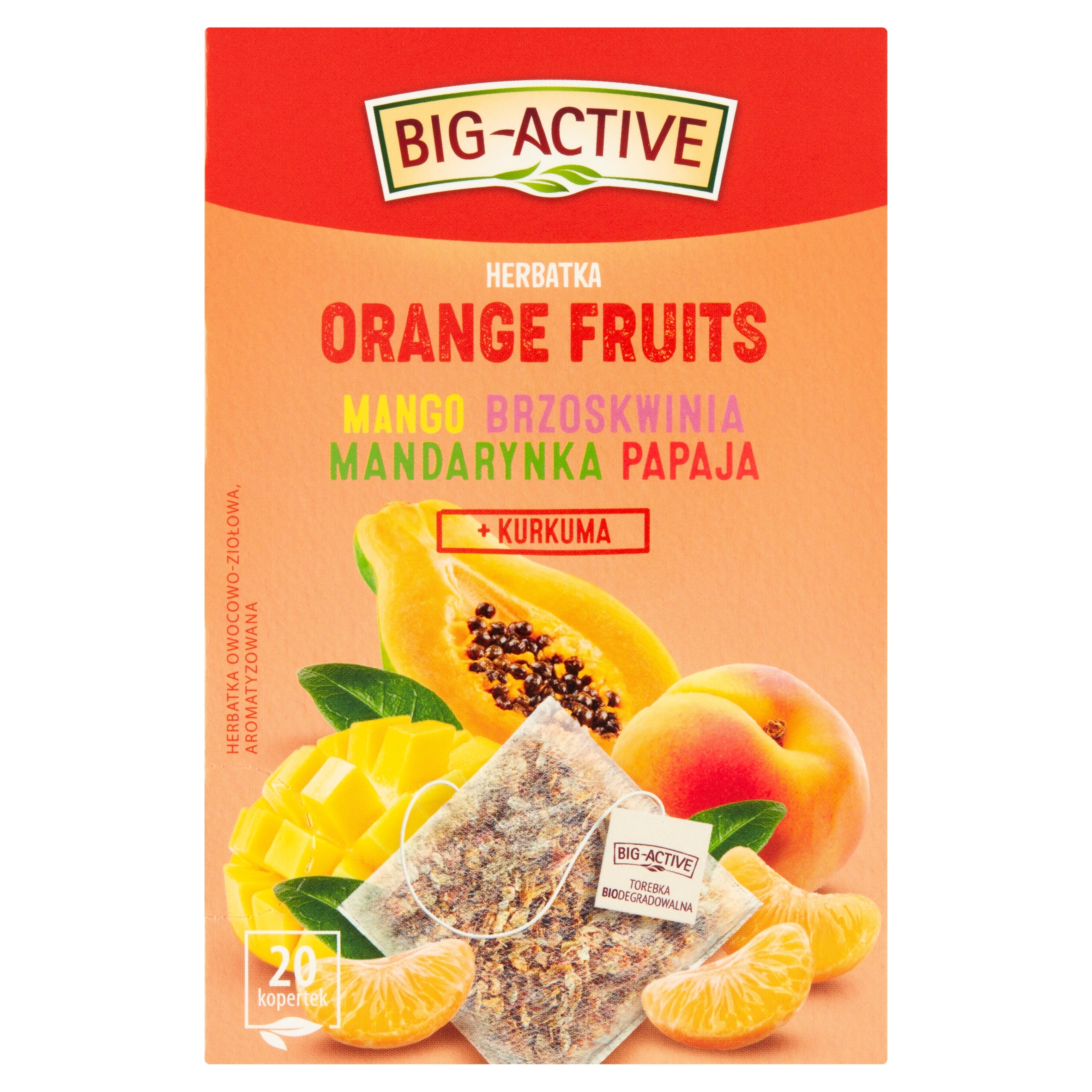 Levně 6 x Big-Active Orange Fruits ex20 čaj