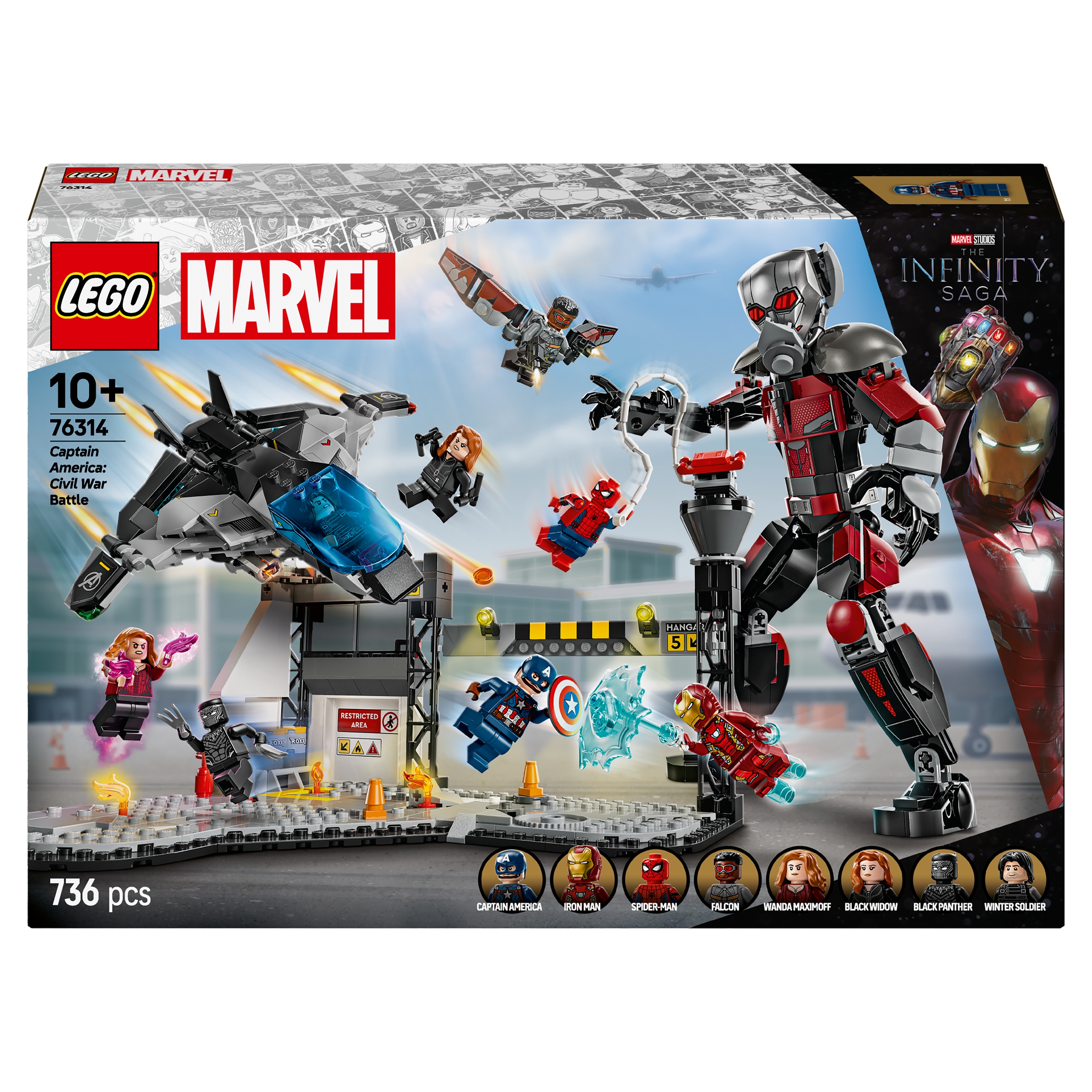 Lego Heroes Kapitán Amerika Válka 76314