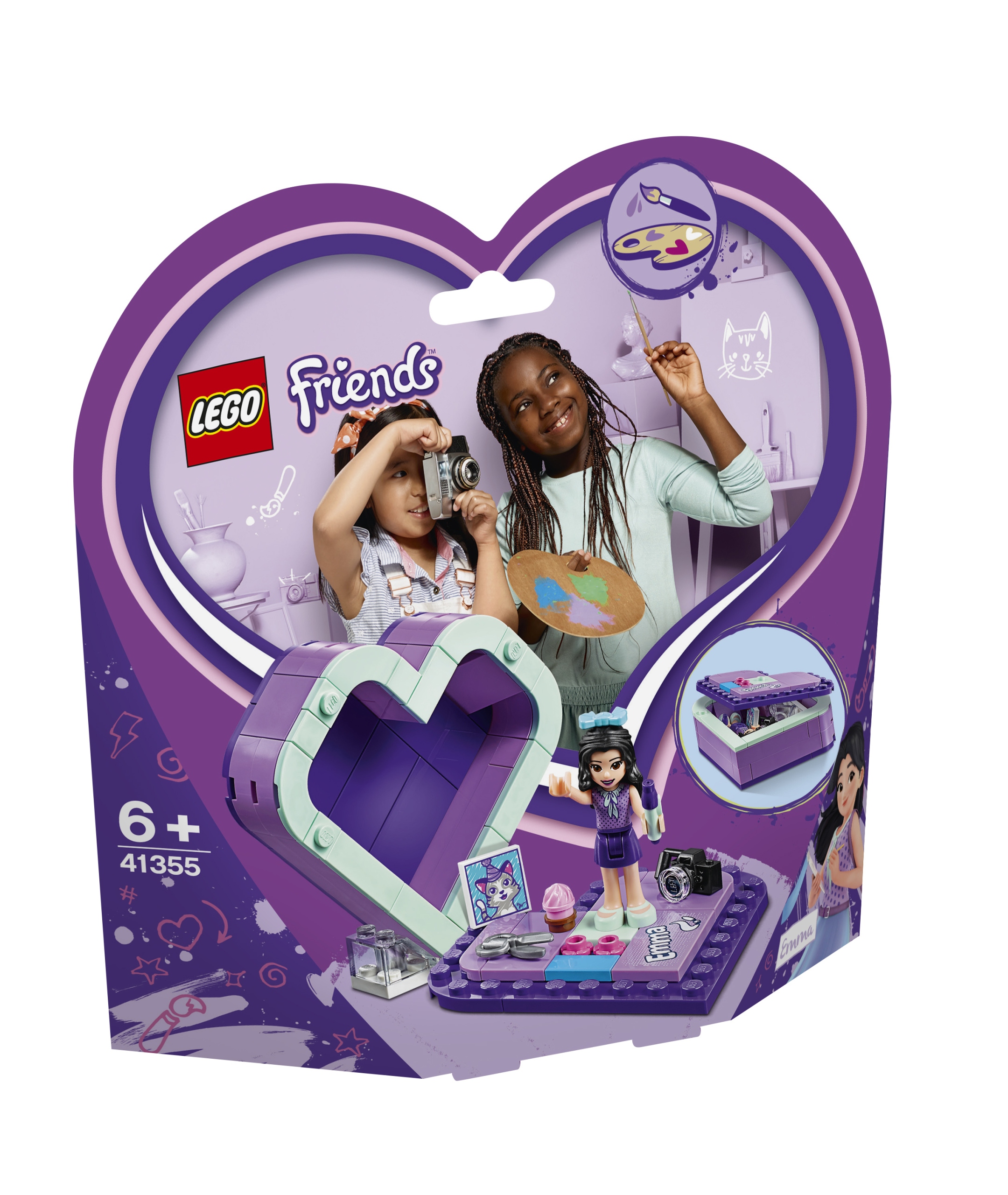 Lego Friends 41355 Lego Friends 41355 Pudełko W Kształcie Serca Emmy