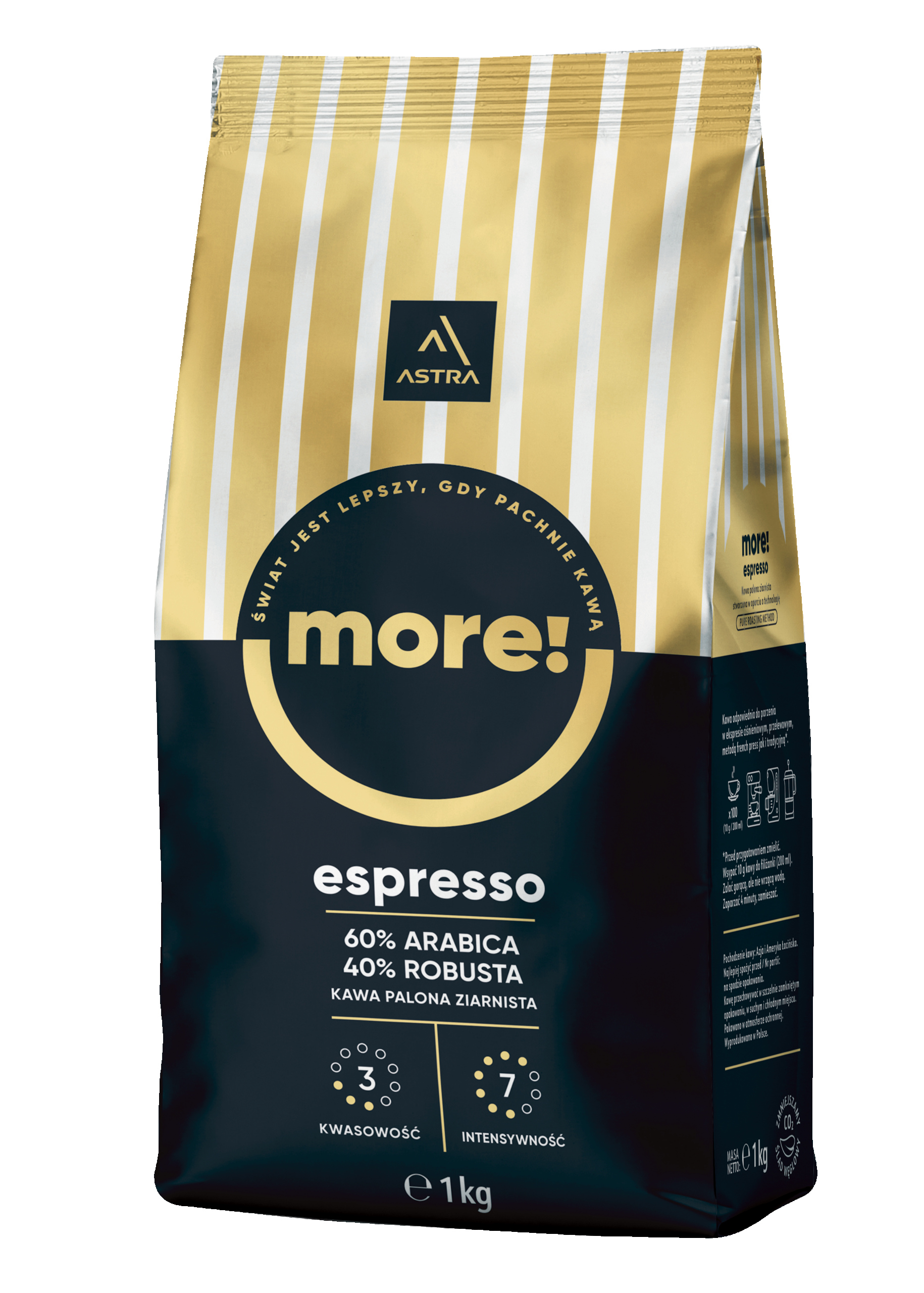 Levně Astra More Espresso 1kg káva káva