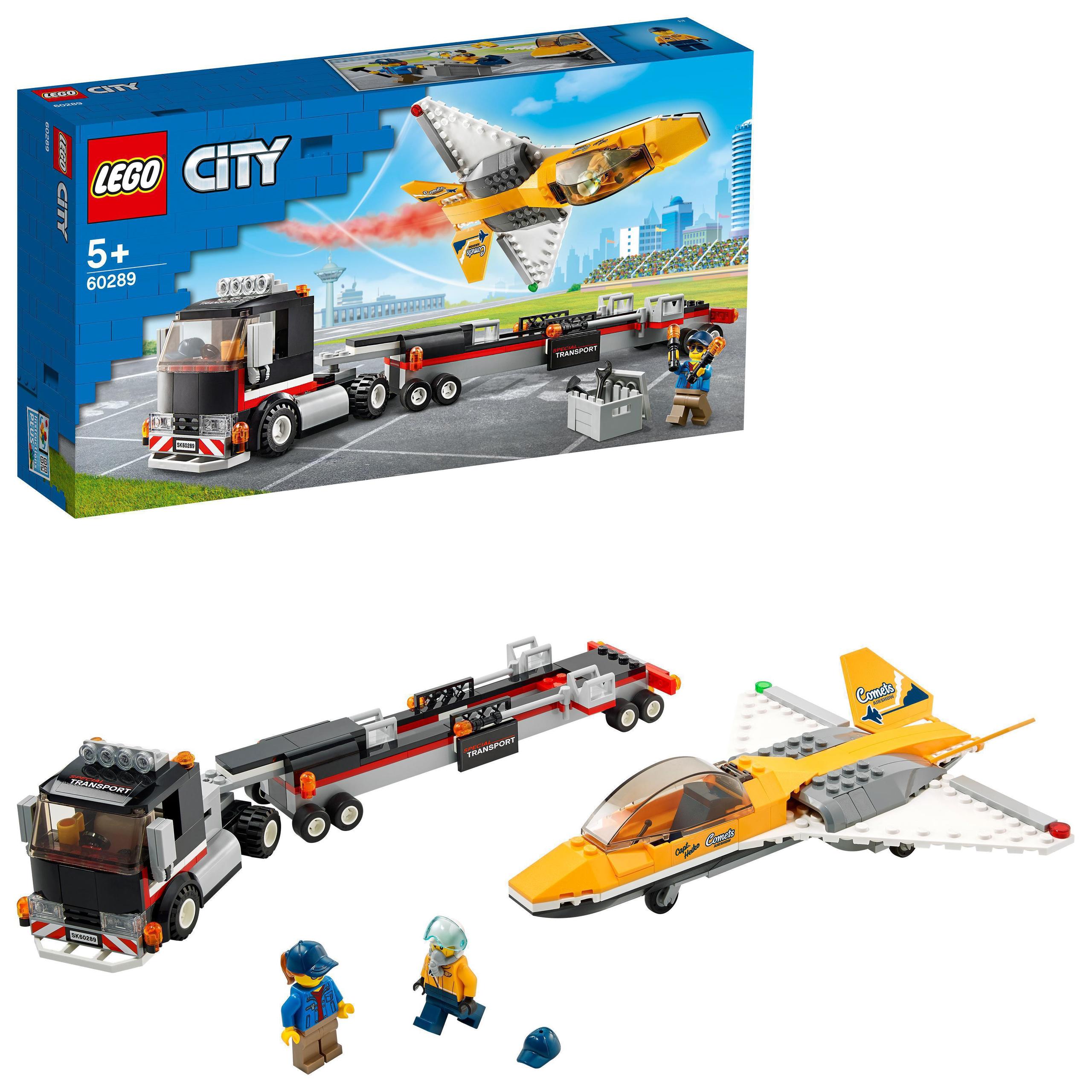 Lego 60289 City Transportér předváděcího letadla sada jako dárek