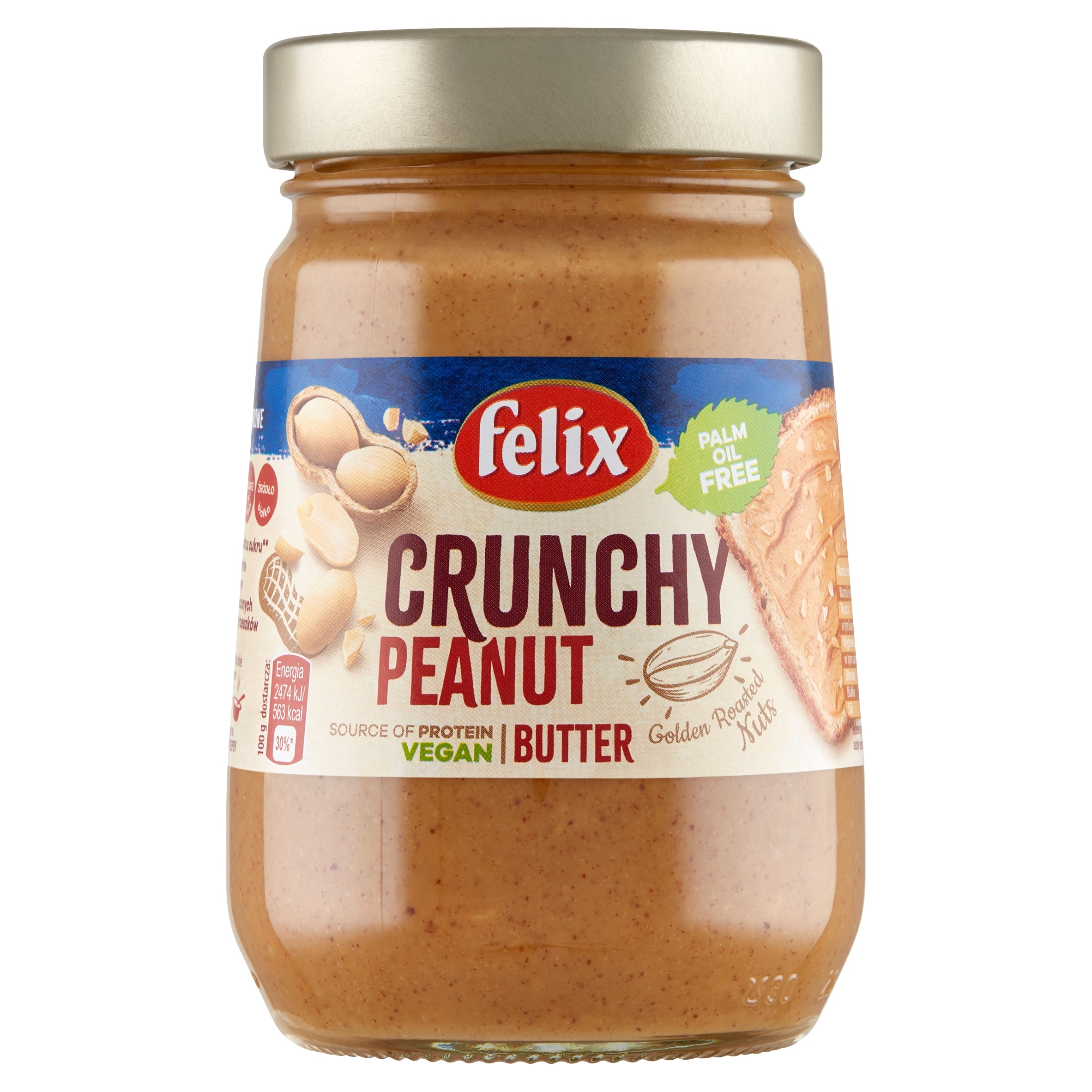 Levně 3x Felix Arašídový krém s kousky arašídů 340 g