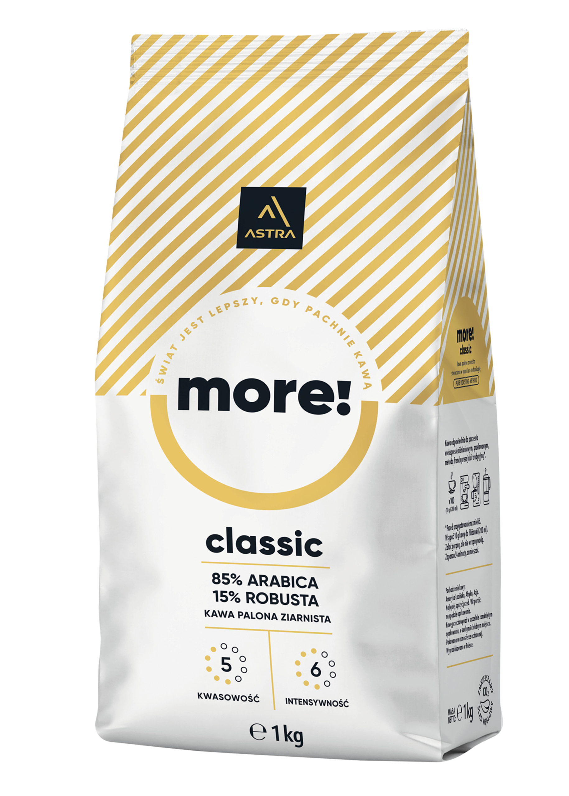Levně Astra More Classic 1 kg káva káva