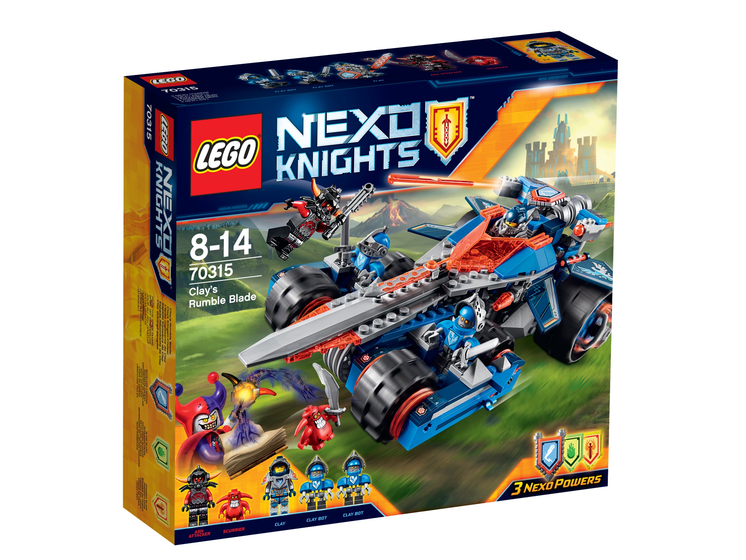 Klocki Lego Nexo Knights Zestaw Pojazd Claya 70315