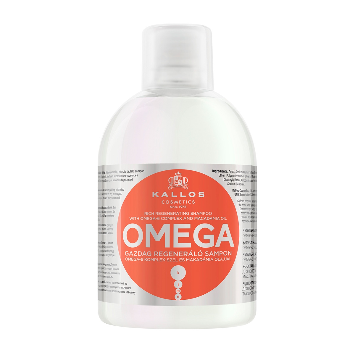 

Kallos Kjmn Omega Repair Shampoo 1000ml
