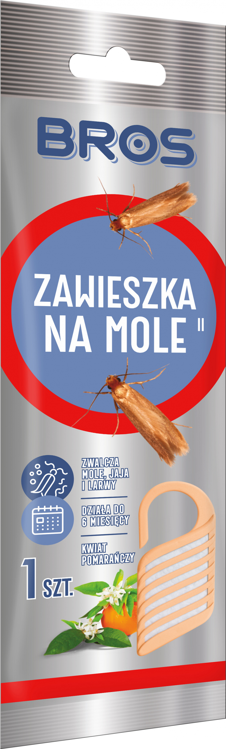 

Bros Zawieszka na mole kwiat pomarańczy 1szt.