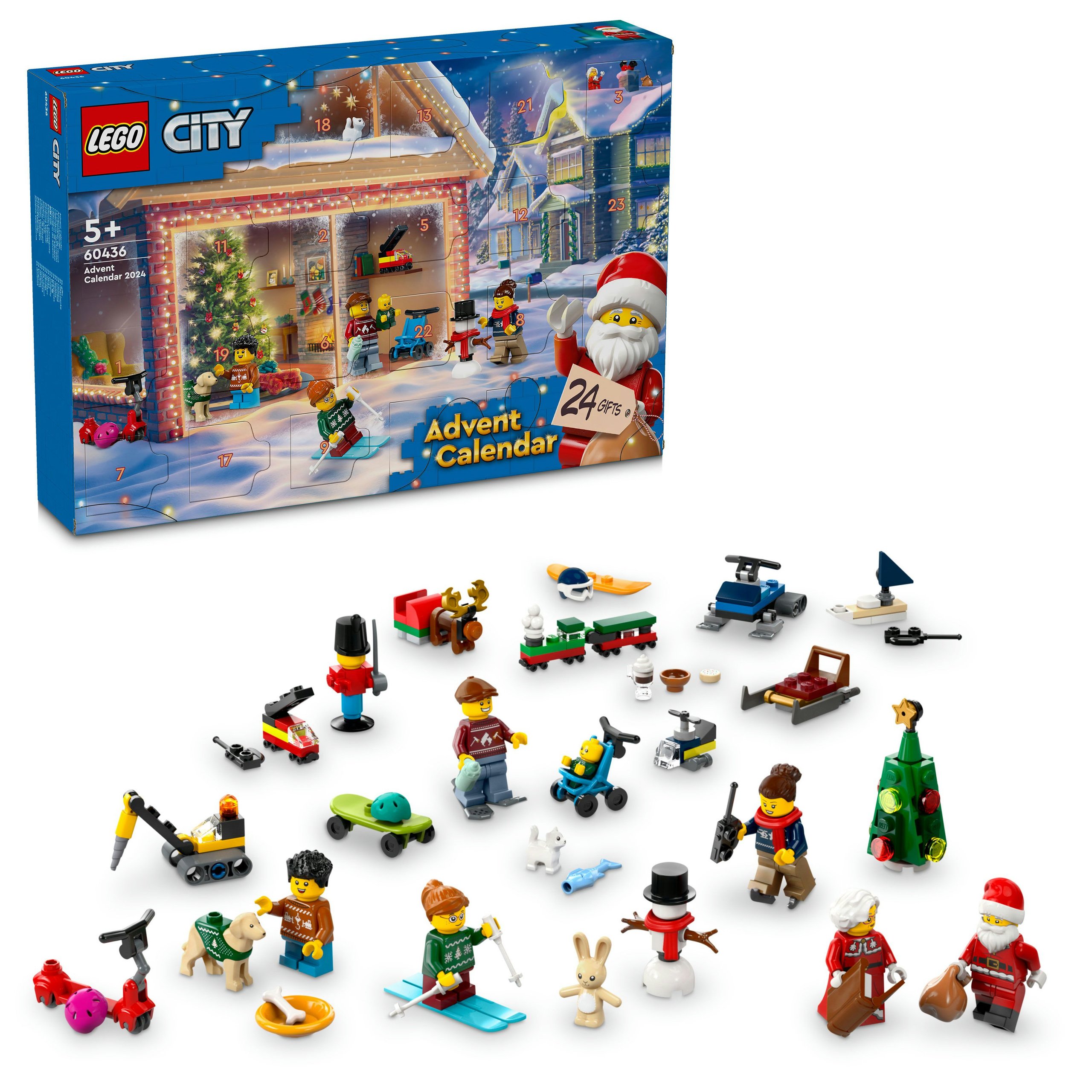 Lego 60436 City Adventní kalendář na rok 2024 zábava pro děti Nové