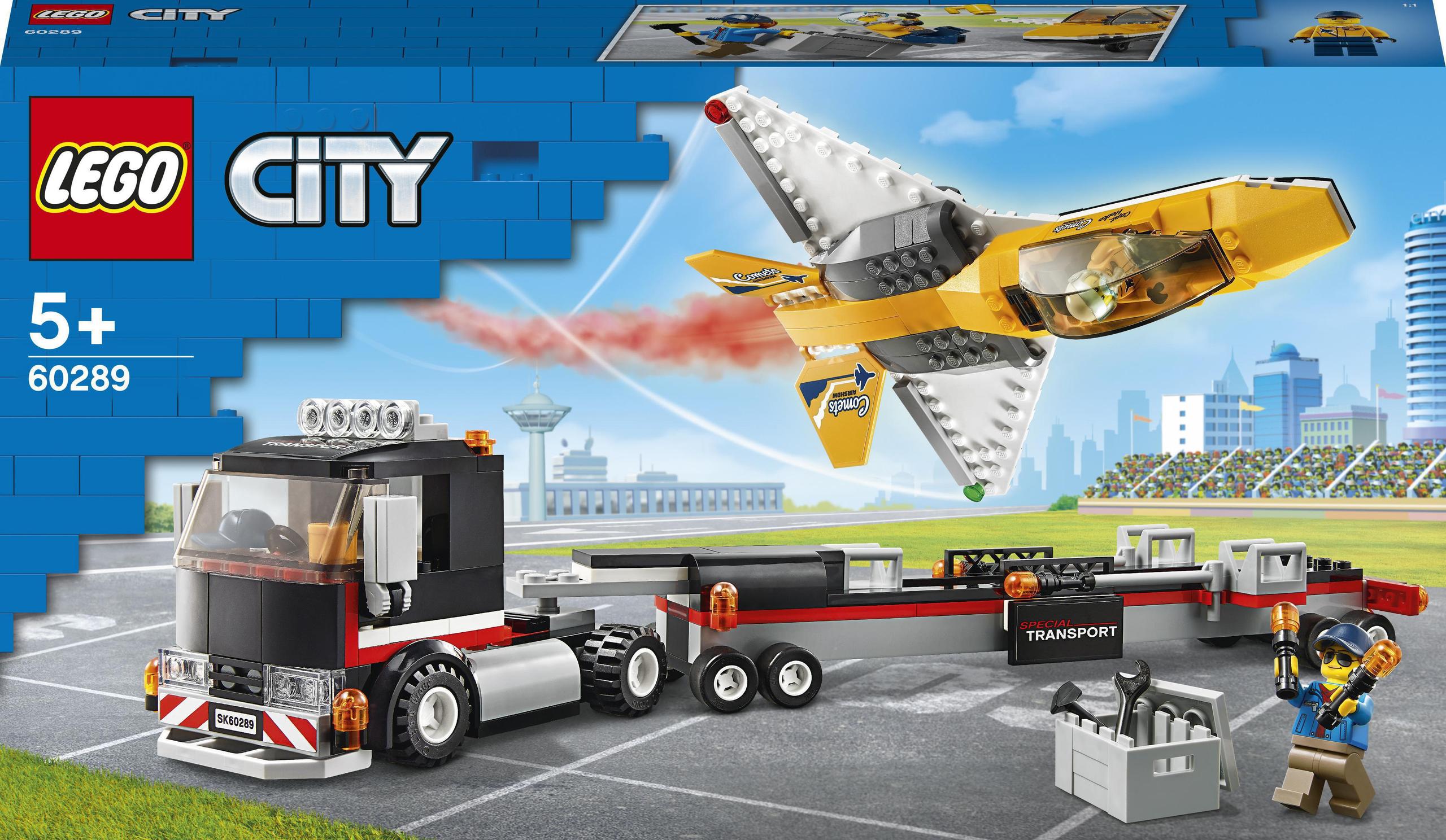 Klocki Lego City Zestaw Transporter odrzutowca pokazowego 60289