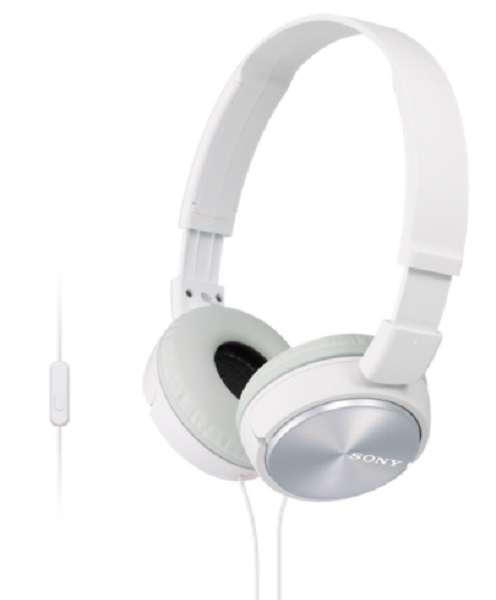 Słuchawki Sony MDR-ZX310AP nauszne z mikrofonem białe