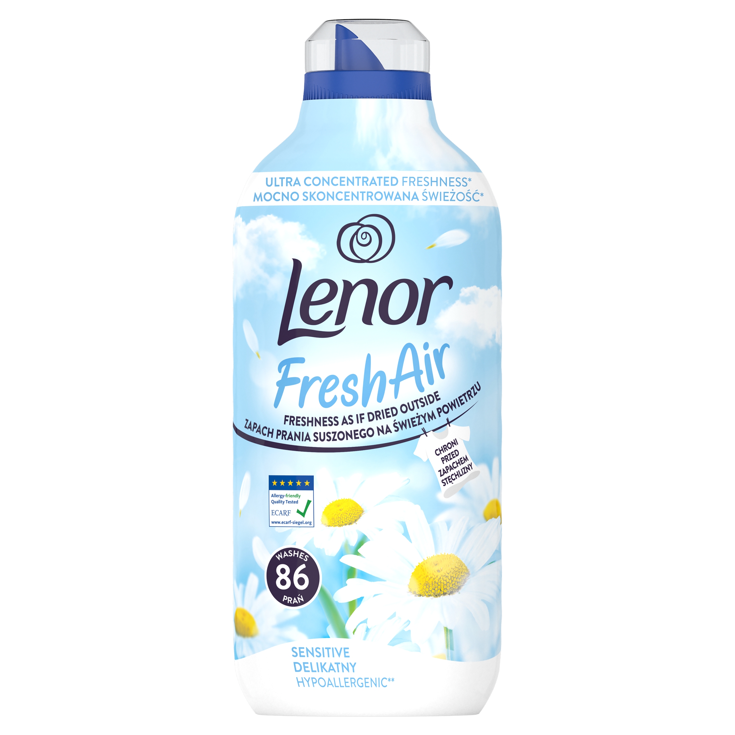 Lenor tekutá aviváž Fresh Air Sensitive 1204 ml (86 praní)