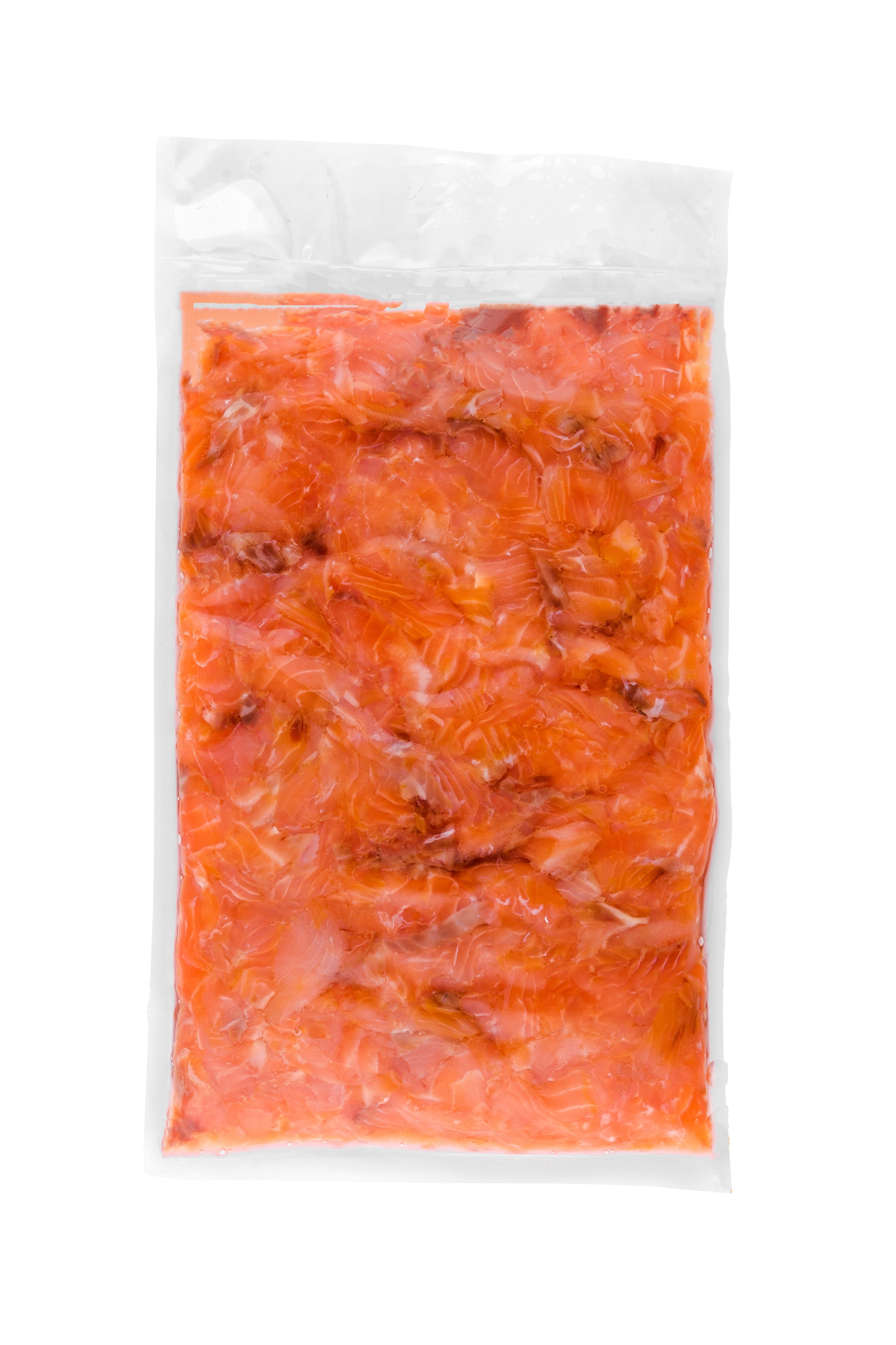 Odřezky z lososa Uzené za studena 1 kg Kousky Ryba do salátů Baleno Vac