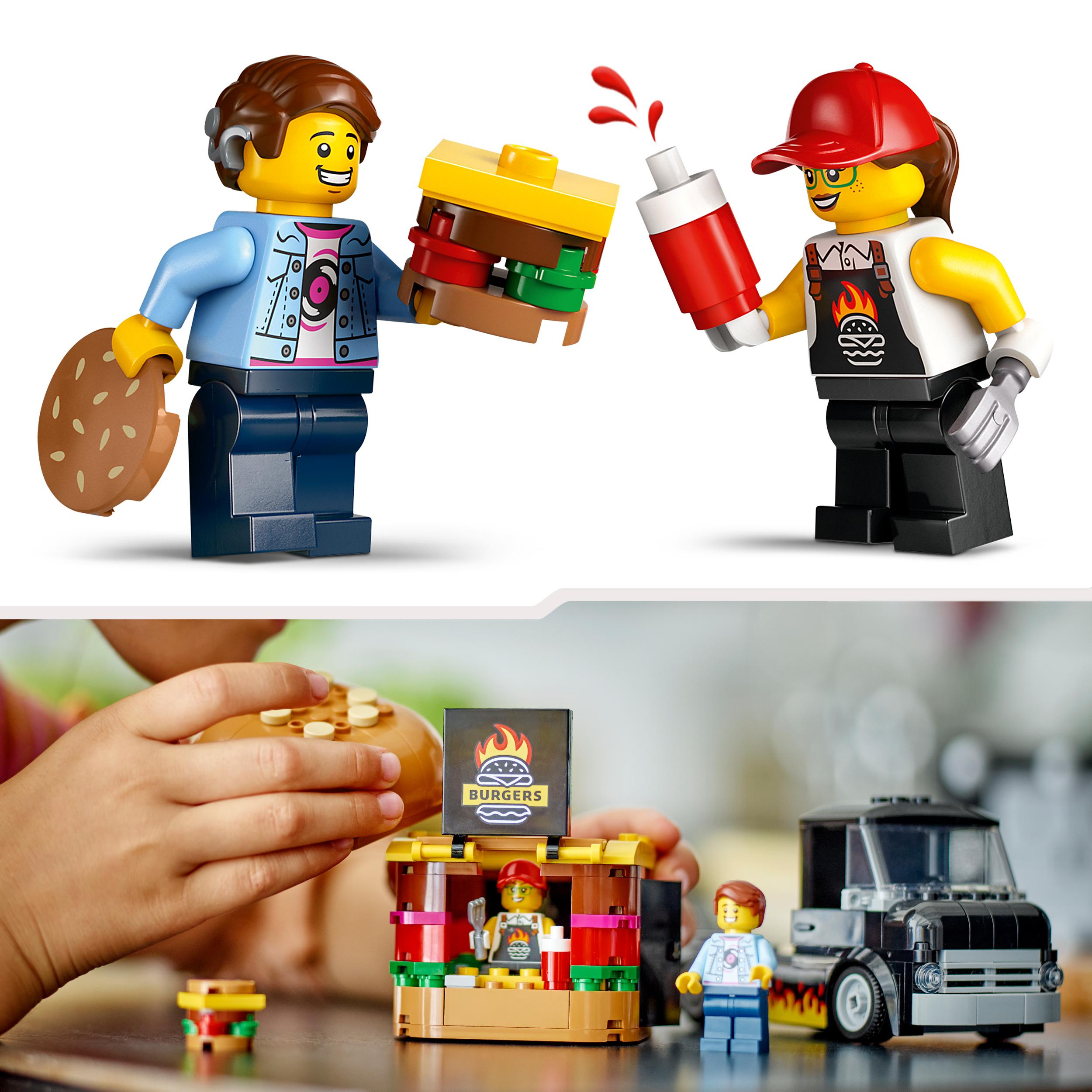 LEGO City 60404 Ciężarówka z hamburgerami + KATALOG PDF Wiek dziecka 5 lat +