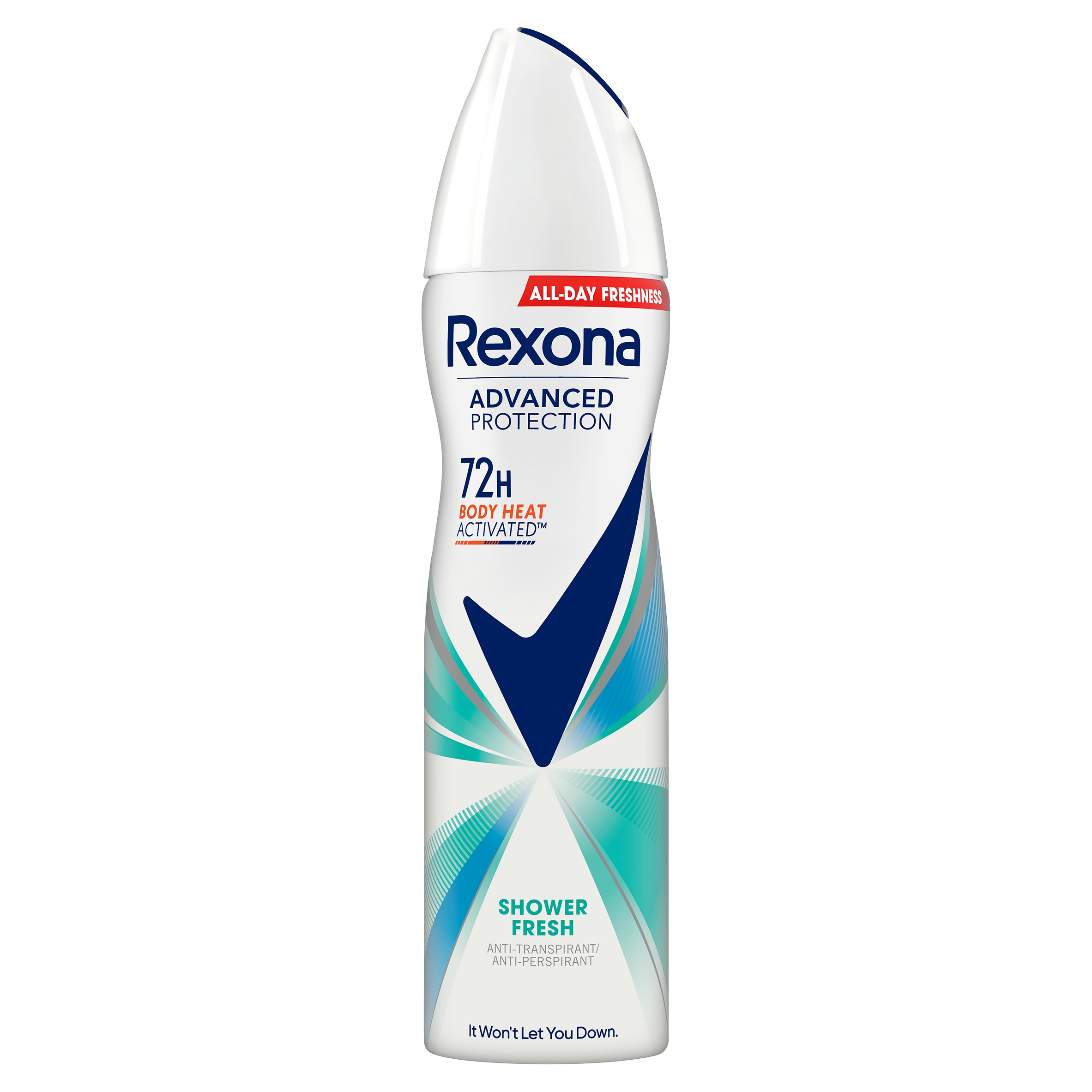 Rexona Advanced Protection Shower Fresh dámský deodorant ve spreji 150 ml