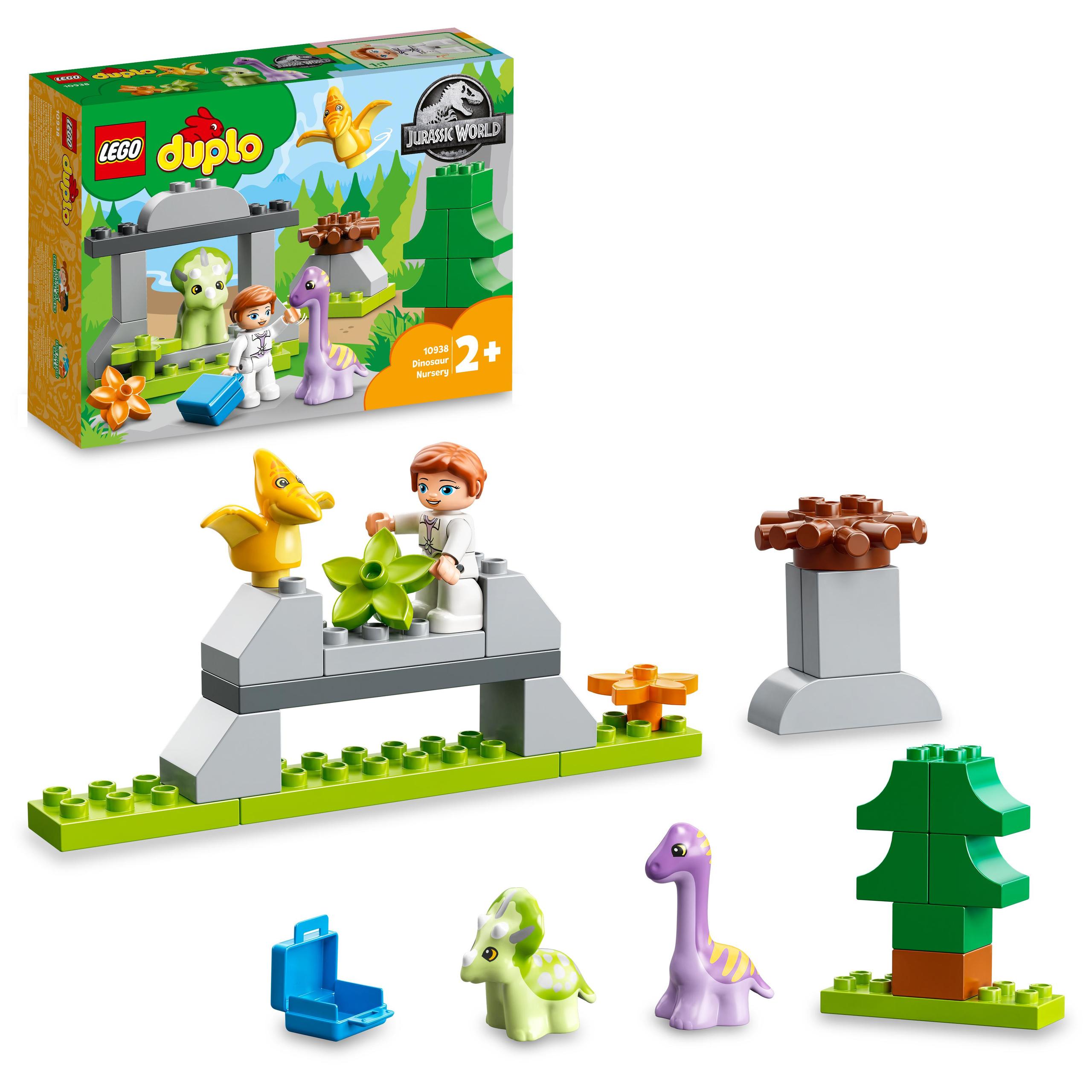 Lego Duplo Dinozaurowa szkółka 10938 Triceratops Diplodok Przedszkole Dino