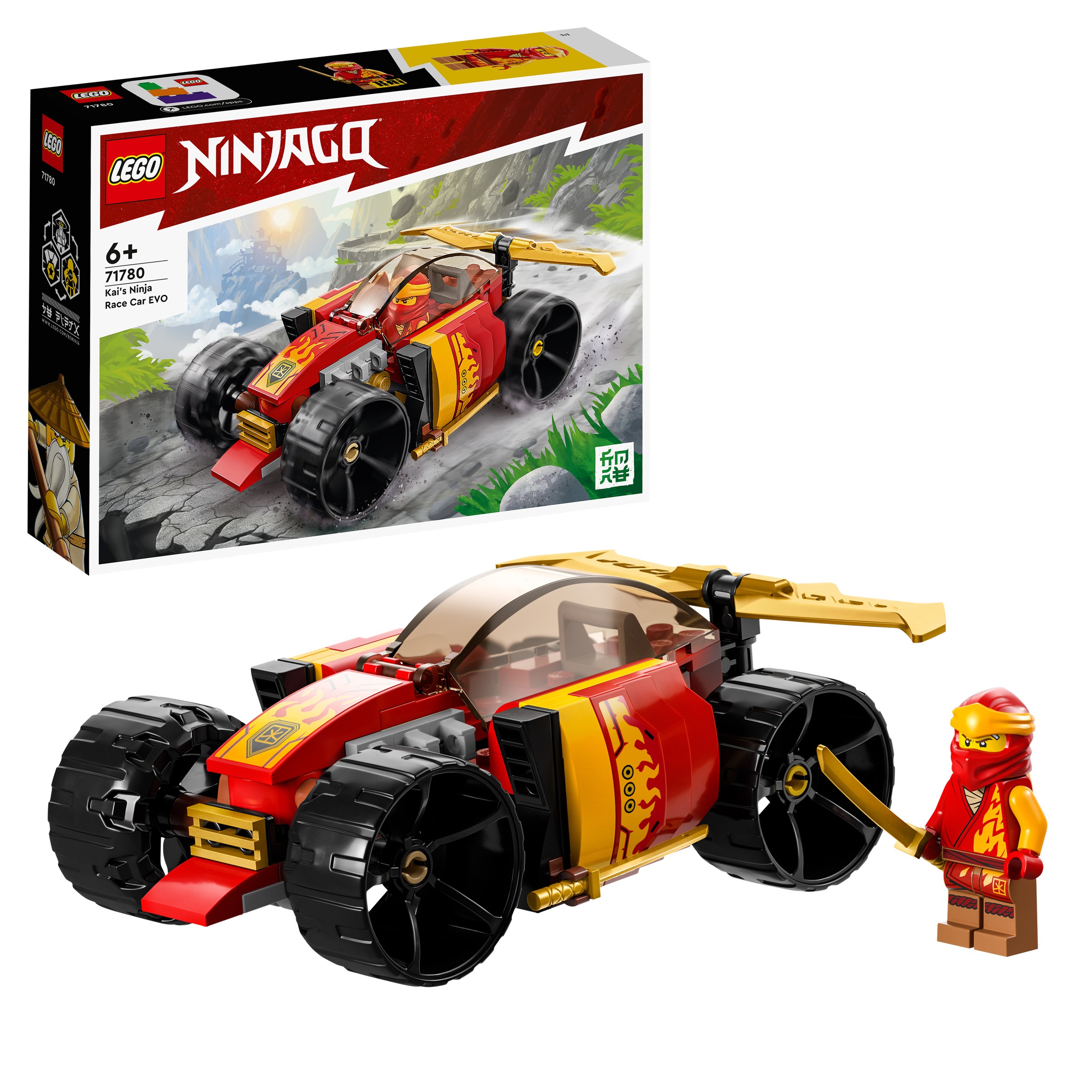 Lego Ninjago Samochód wyścigowy Ninja Kaia Evo 71780