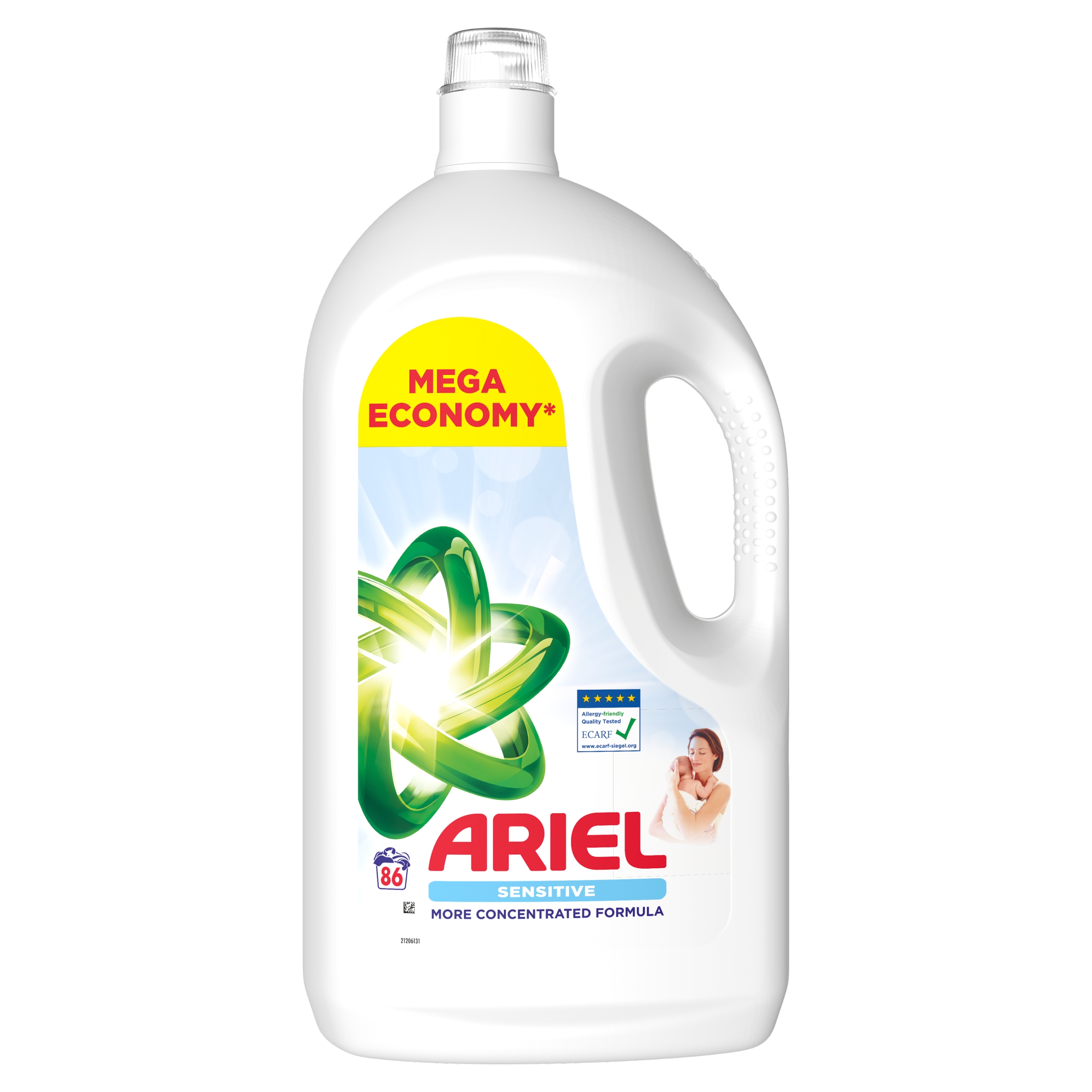Tekutý prací prostředek Ariel Sensitive pro citlivou pokožku 86 praní