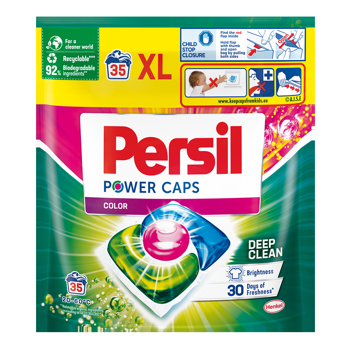 Levně Persil Power Caps Kapsle na barevné prádlo 35 ks
