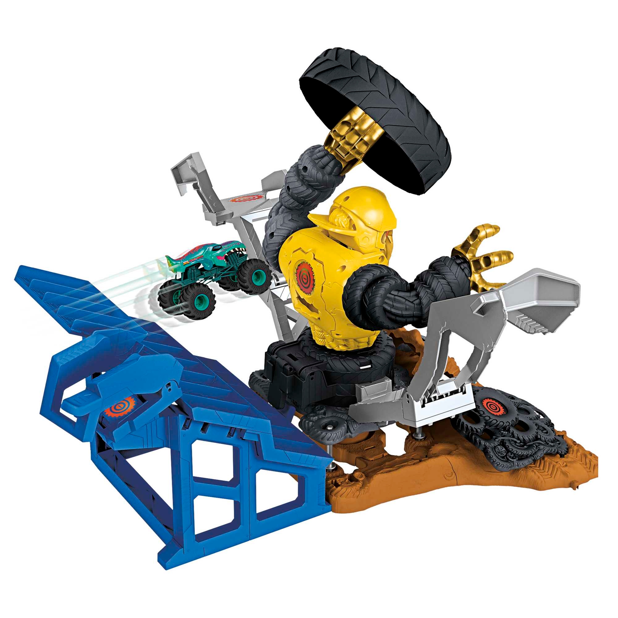 HOT WHEELS HPN71 MONSTER TRUCK ZESTAW TOROW SMASHERS ARENA GORYLA Marka Hot Wheels