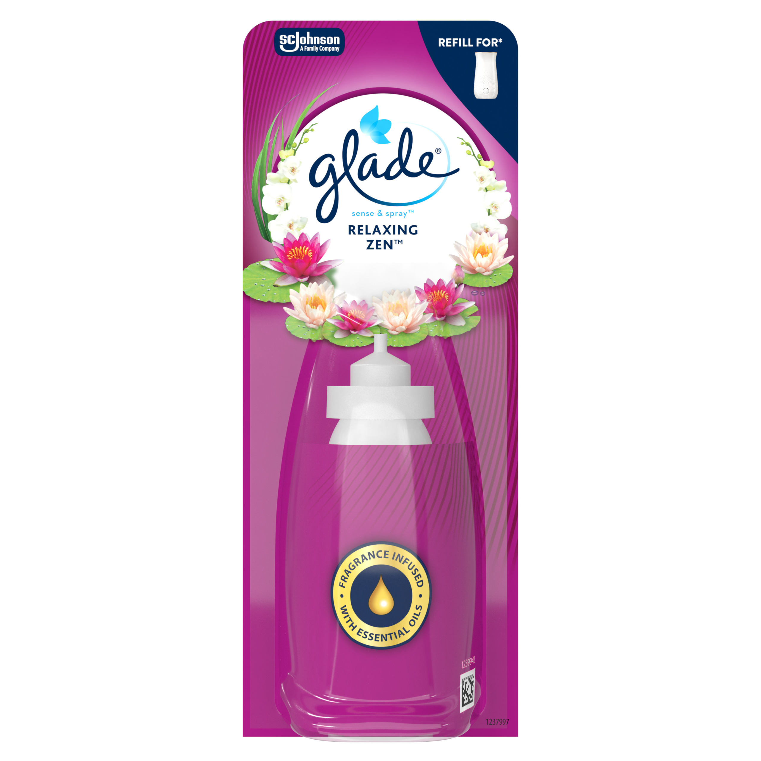 Glade osvěžovač náhradní náplň pro zařízení Sense&Spray Relaxing Zen 18 ml