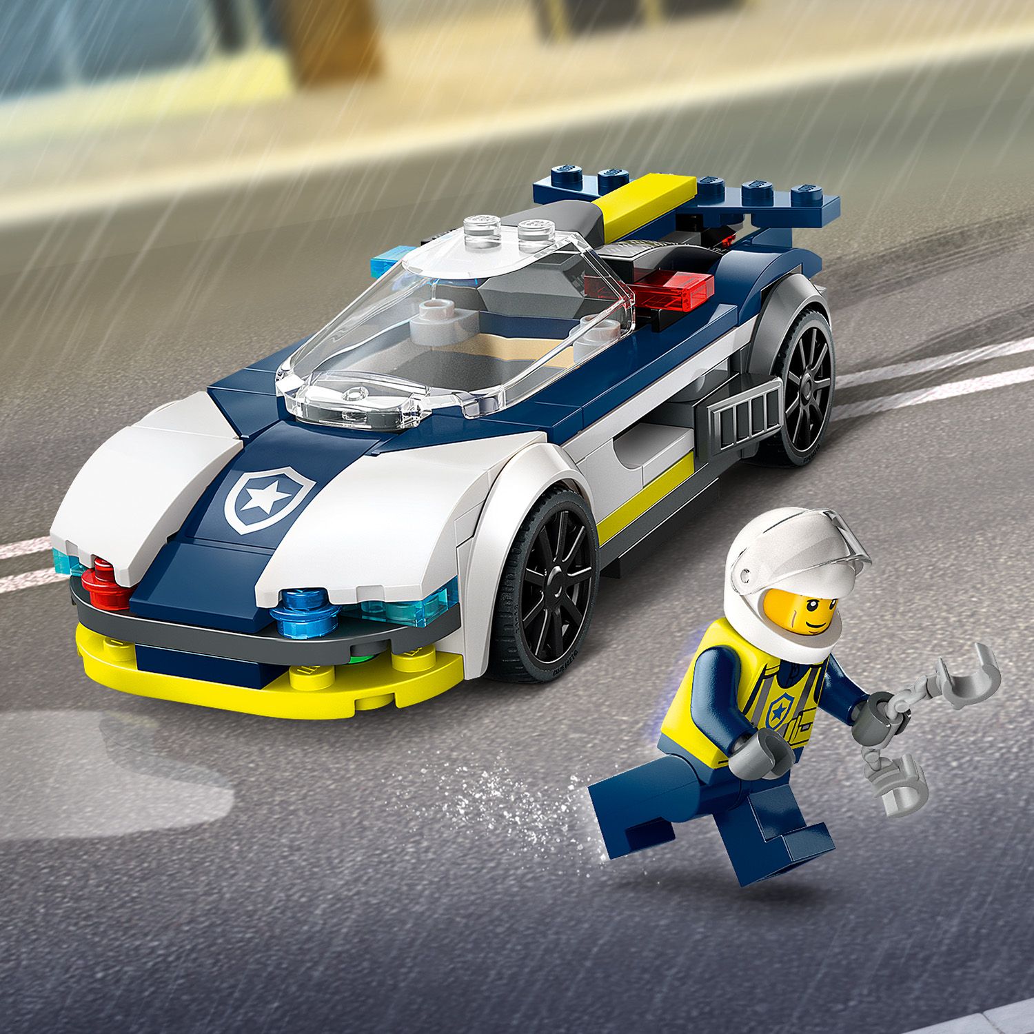 LEGO City 60415 POŚCIG RADIOWOZU ZA MUSCLE CAREM SZYBKO AKCJA ZŁAP GO!!! Marka LEGO