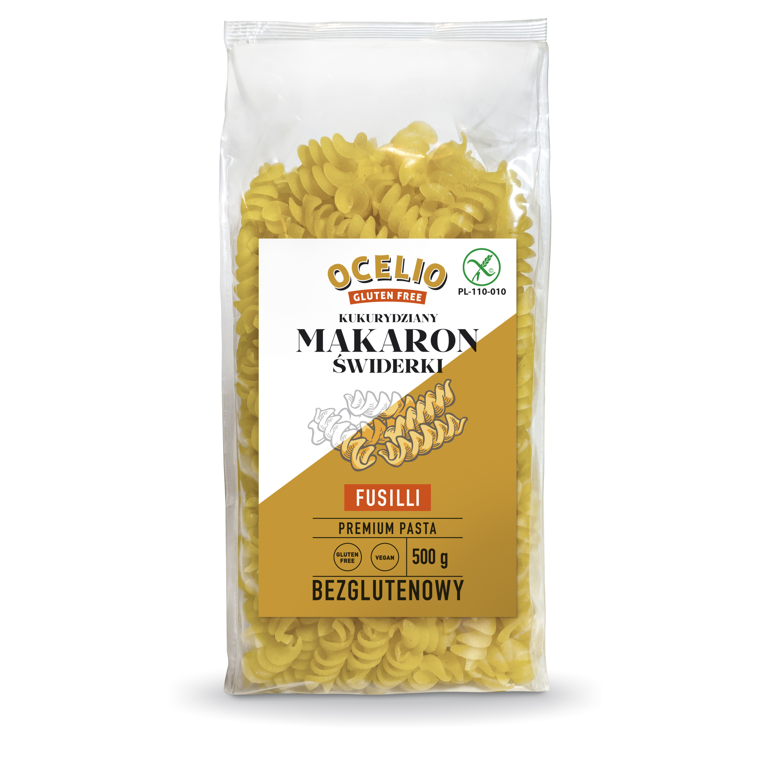 Levně 5 x Ocelio těstoviny fusilli 500 g